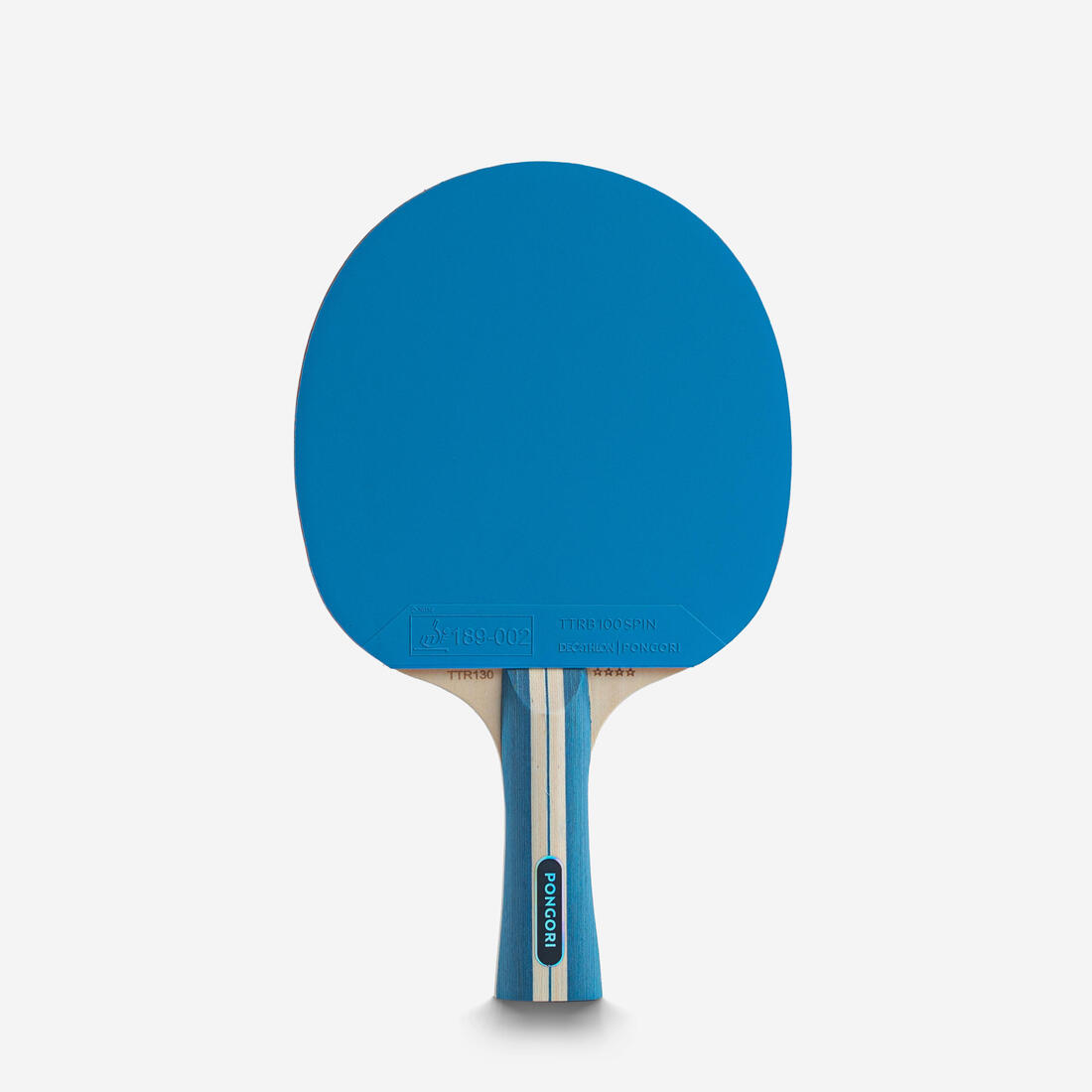 SET 2 RAQUETTES TTR 130 SPIN 4* ITTF ÉCOLE/CLUB VIOLET/BLEU + BALLES