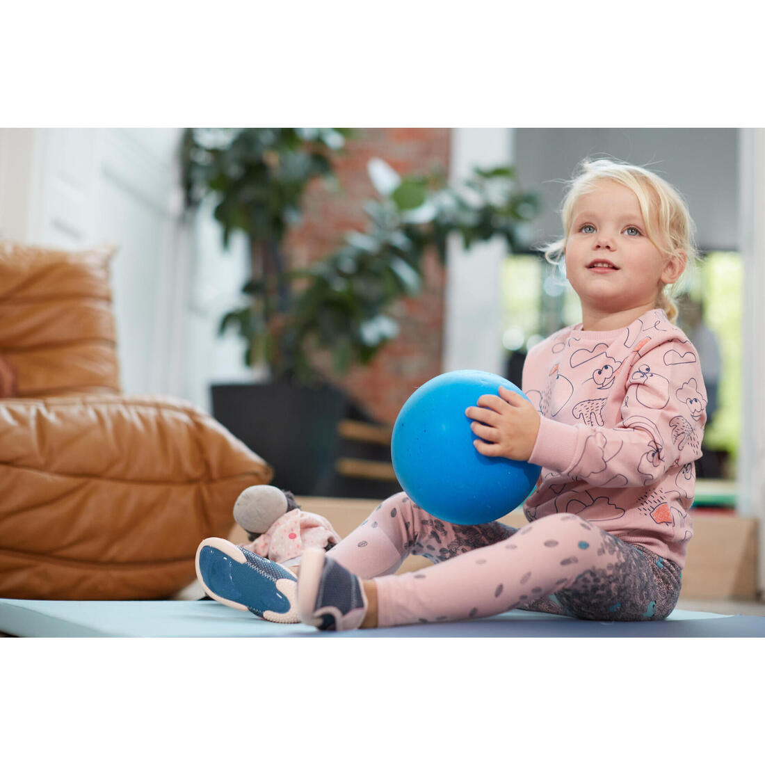 Sweat decat'oons imprimé beige baby gym enfant