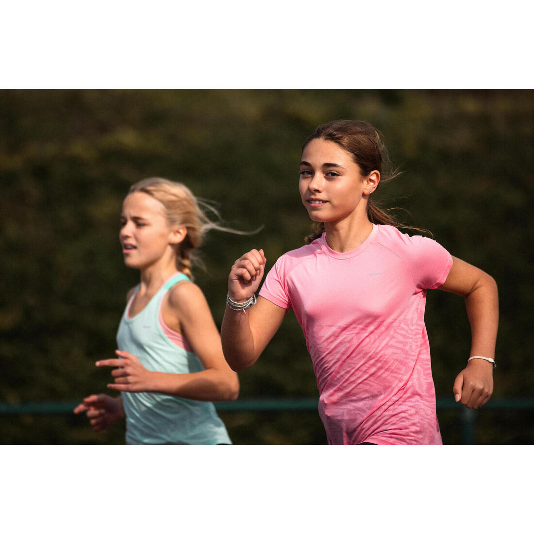 T-Shirt running sans couture Fille - KIPRUN CARE 900 rose