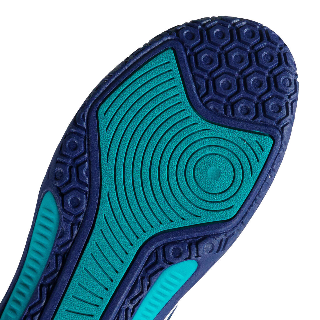Chaussures de volley-ball FIT pour pratique régulière, blanches et jaunes