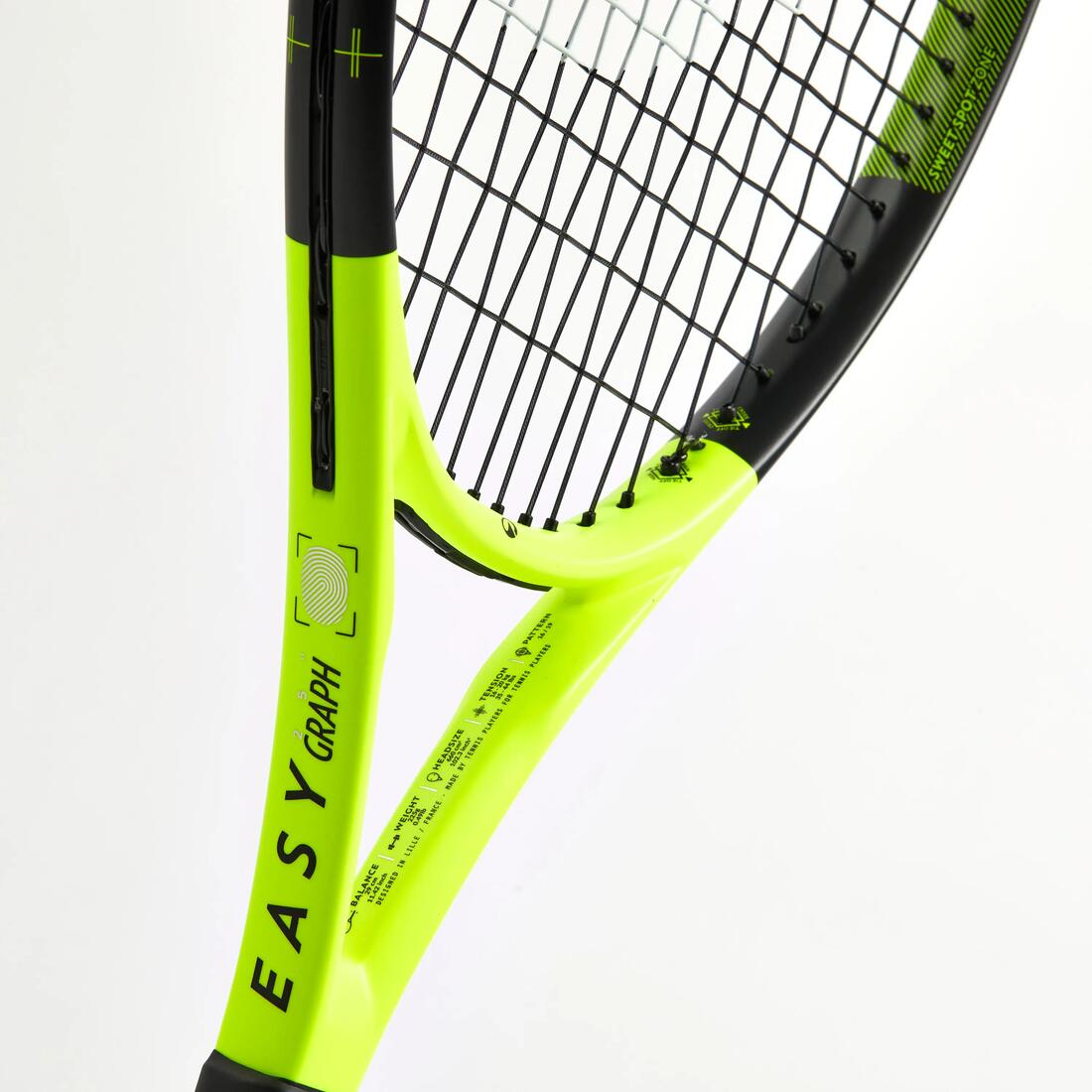 Raquette de Tennis Enfant Easy Graph 25" jaune