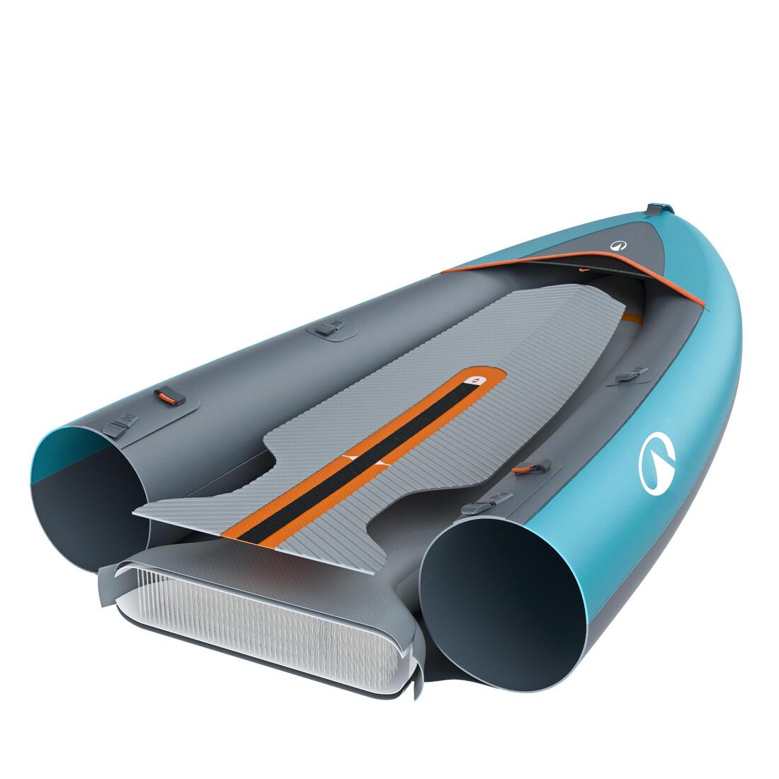 Canoë kayak gonflable 2/3 places - Tribord 100+ Bleu