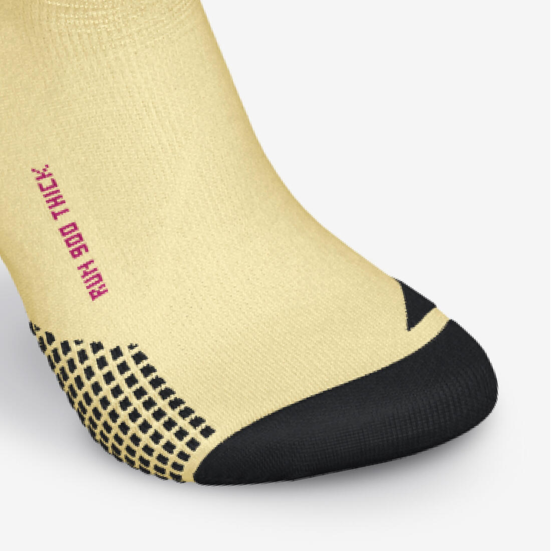 Chaussettes de running KIPRUN run900 épaisses mi-mollet oranges + graf