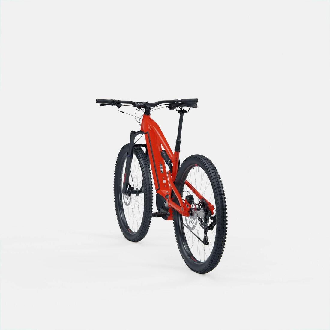 Vélo VTT électrique tout suspendu 29" - E-EXPL 520 S Rouge vif