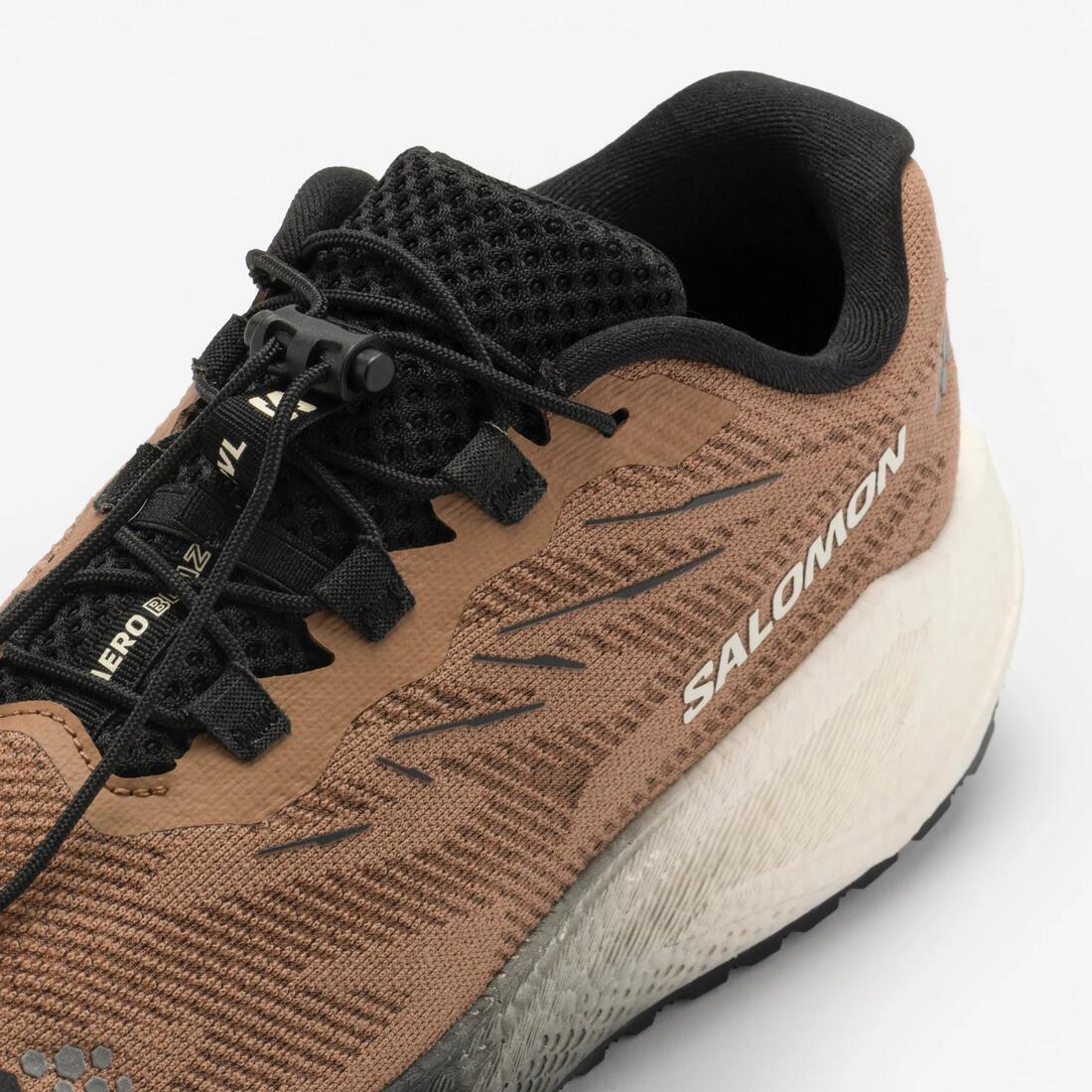 Chaussures de running route et chemin homme, Salomon Aero Blaze Gravel 4 marron