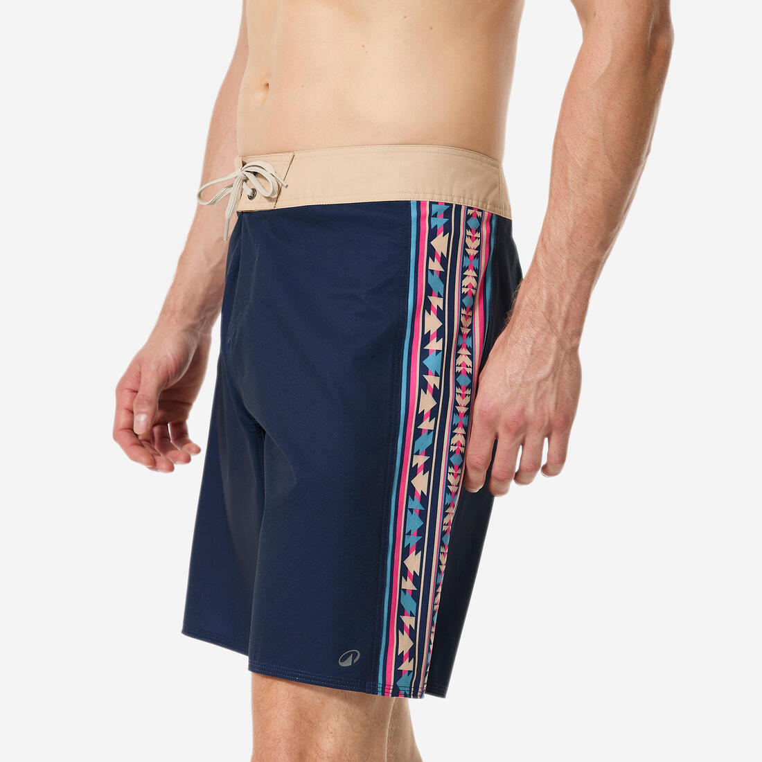 Short de bain boardshort surf long 19" homme, 500 Arch alex