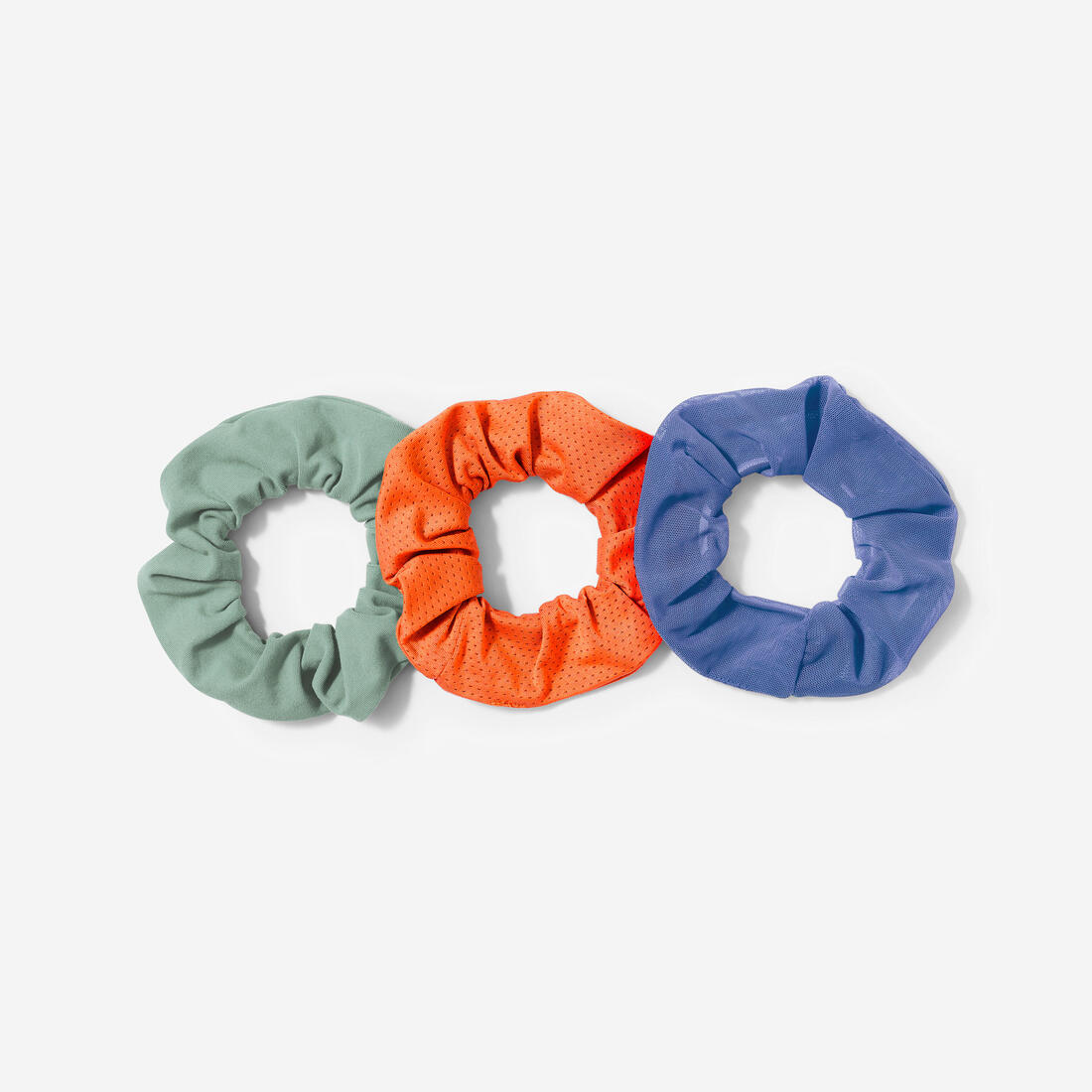 Chouchou de sport pour cheveux, lot de 3 élastiques – bleu comète