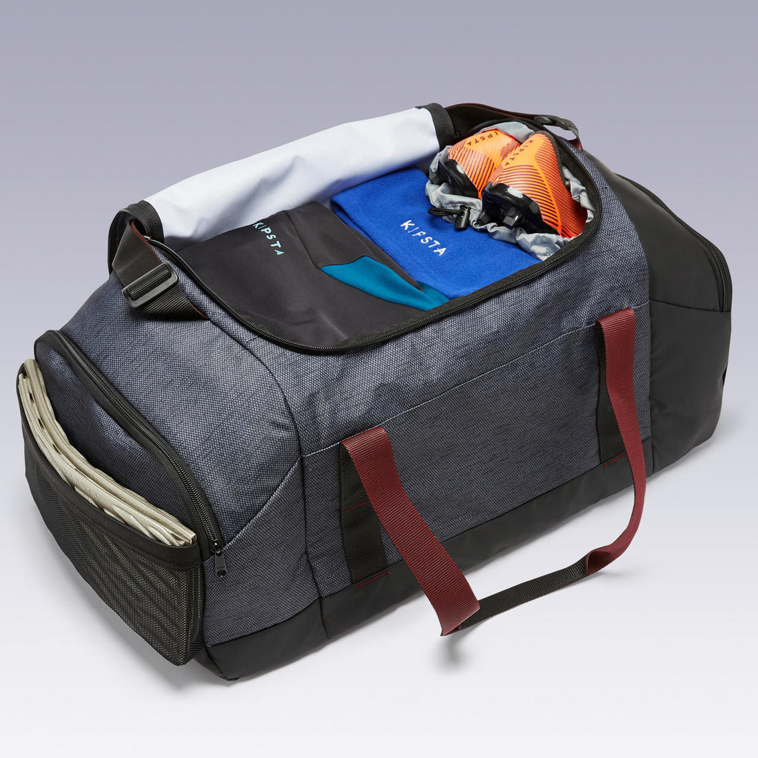 Sac sport 55L - ACADEMIC noir et gris