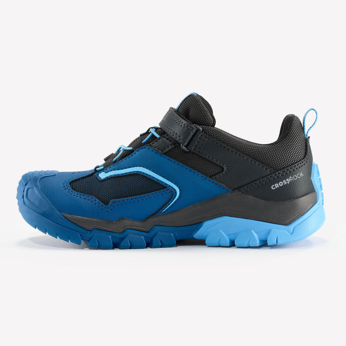 Chaussures imperméables de randonnée enfant scratch -CROSSROCK vertes- 28 au 34