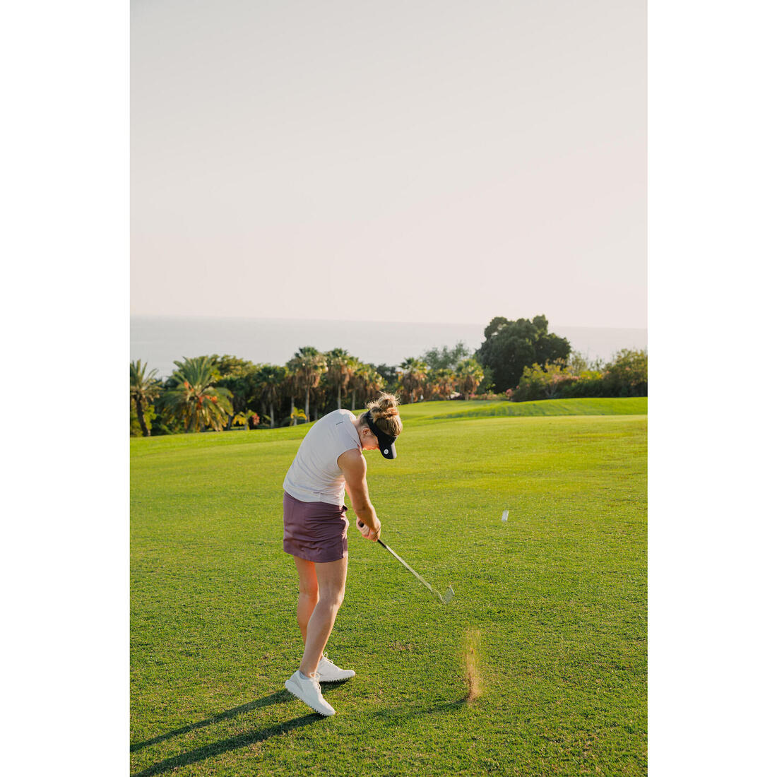 Visière de golf marque-balle, bleu marine