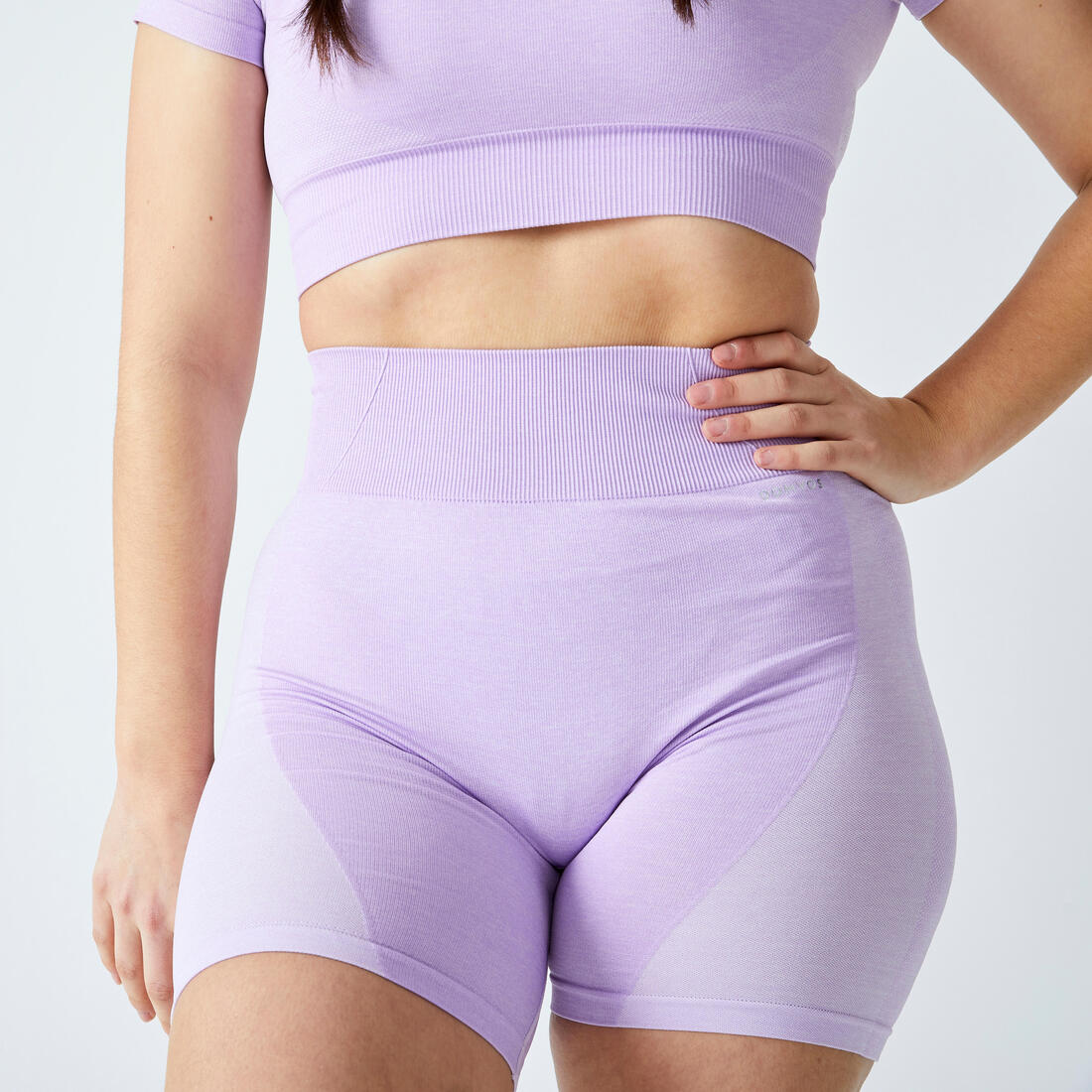 Short de fitness seamless et taille haute