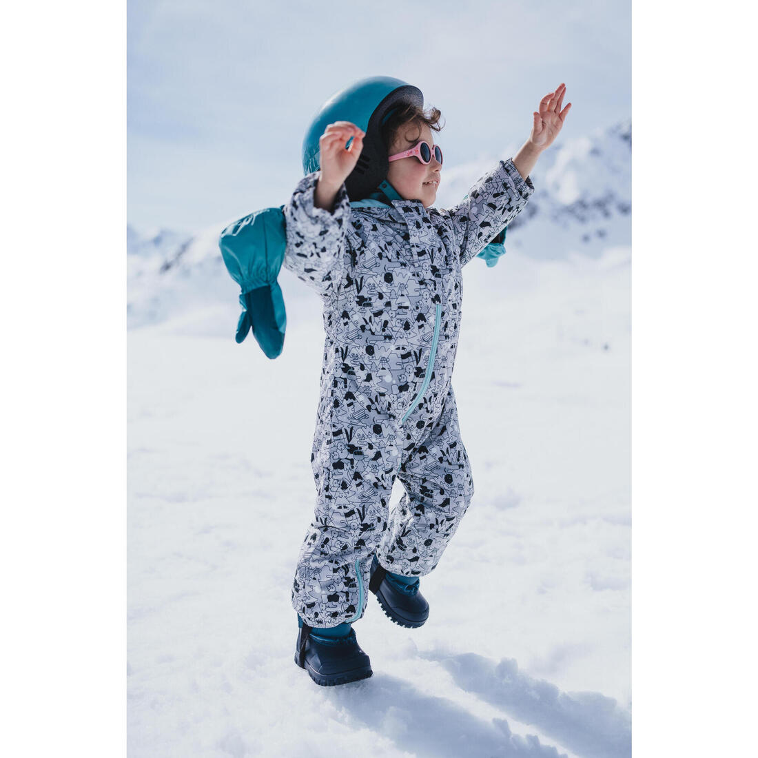Moufles ski bébé, 500 warm