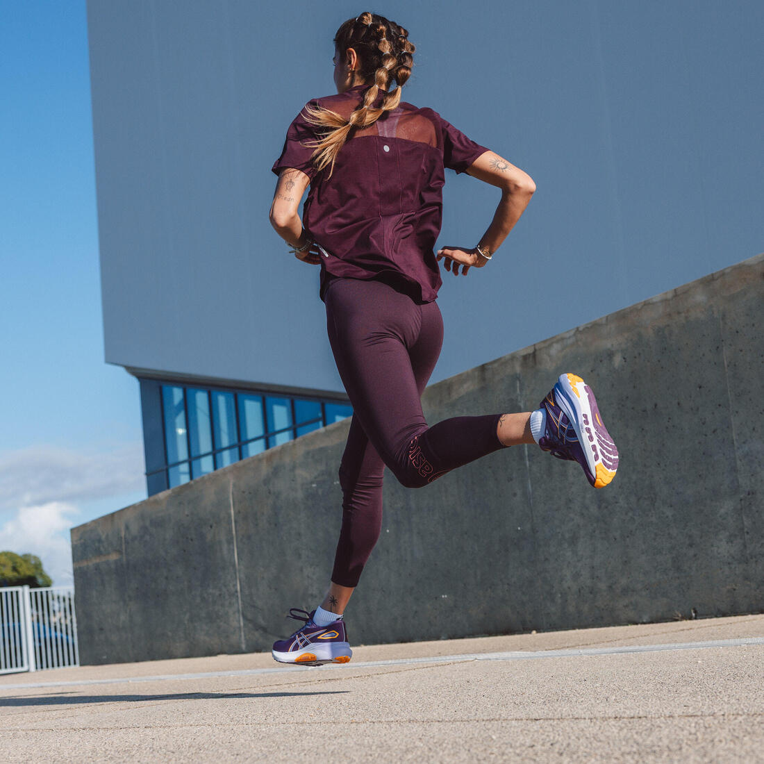 Chaussures running femme, Asics Superion 8 violet