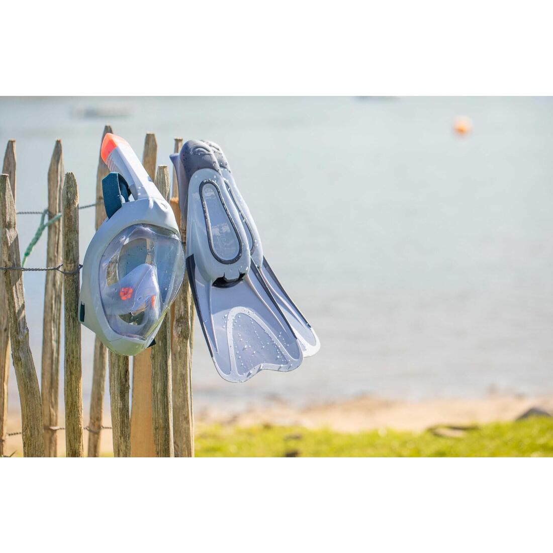 Kit de snorkeling masque Easybreath palmes Adulte, Kit EASYBREATH