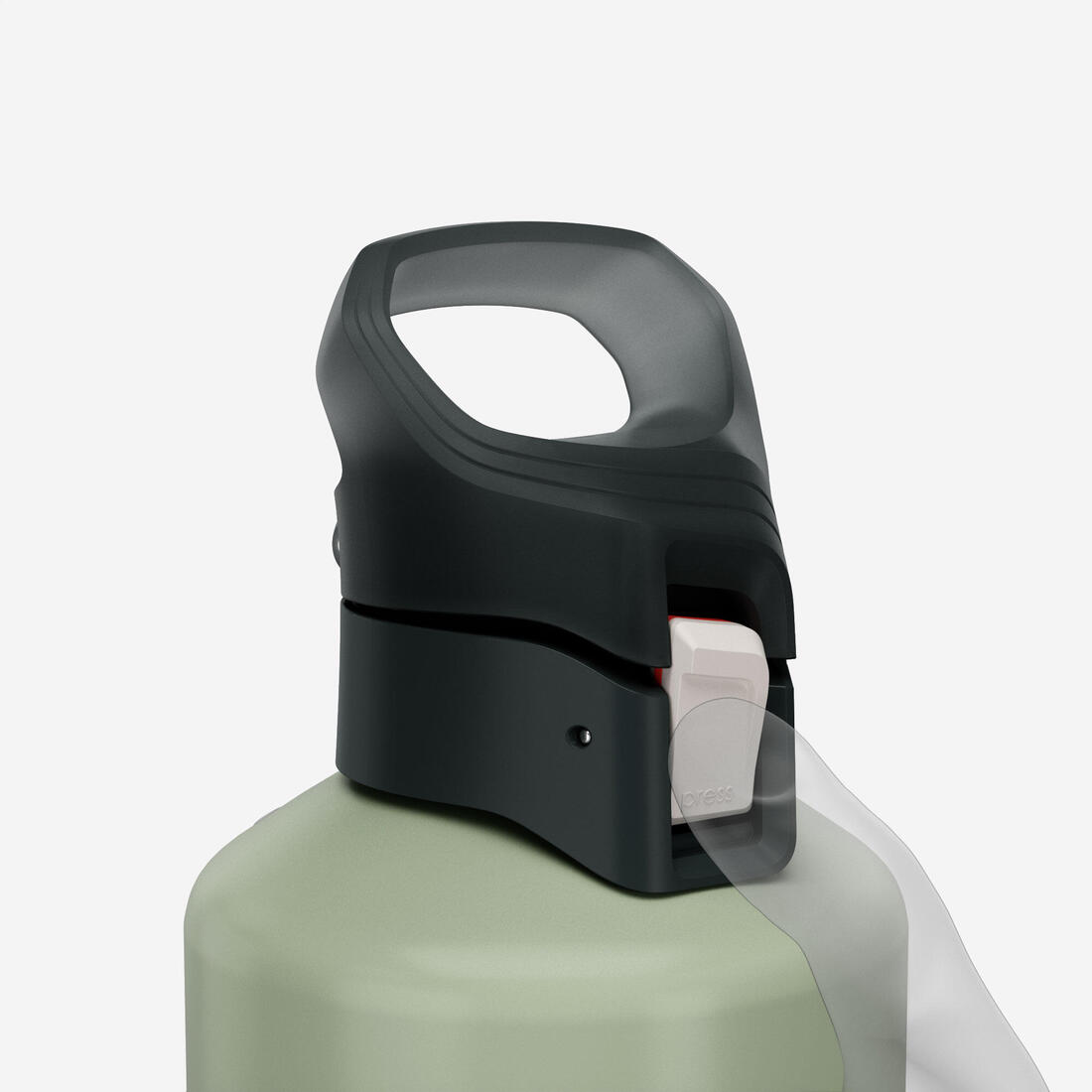 Gourde alu 1,5l avec bouchon à ouverture rapide pour la randonnée