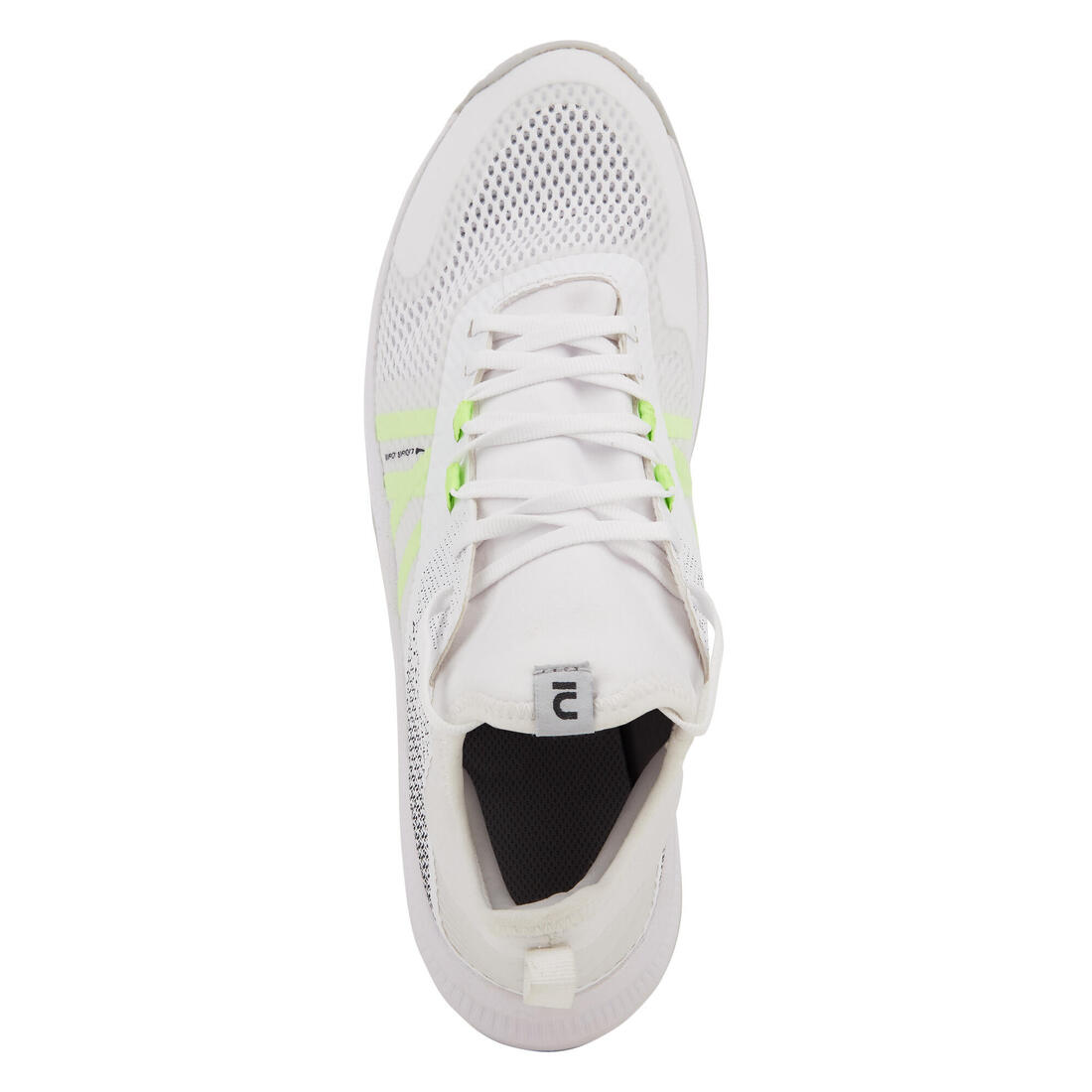 Chaussures de volley-ball FIT pour pratique régulière, blanches et jaunes