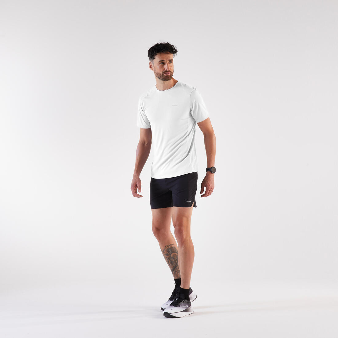 T-shirt de running respirant homme - kiprun run 900 light bleu et