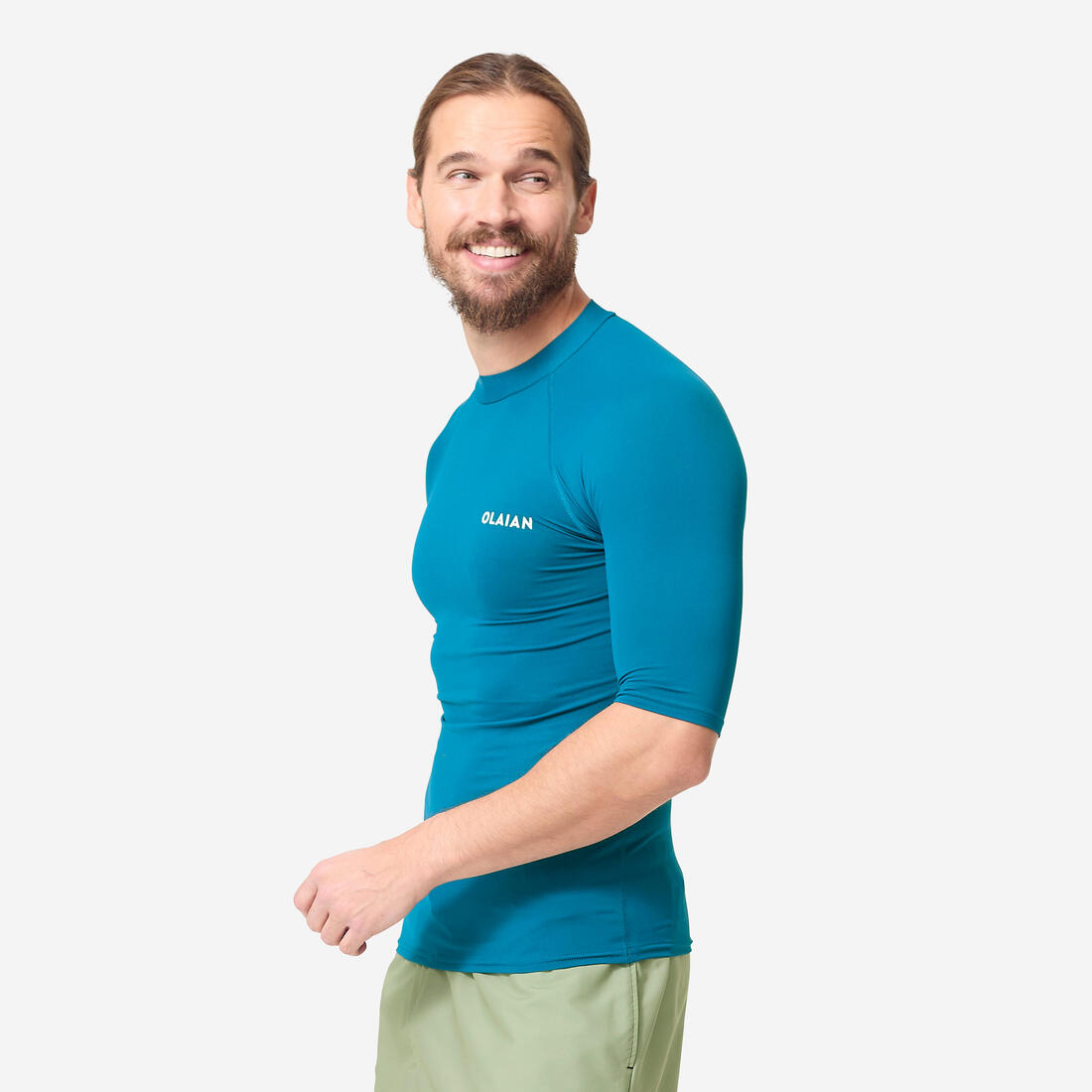 Tee shirt anti uv surf top 100 manches courtes homme