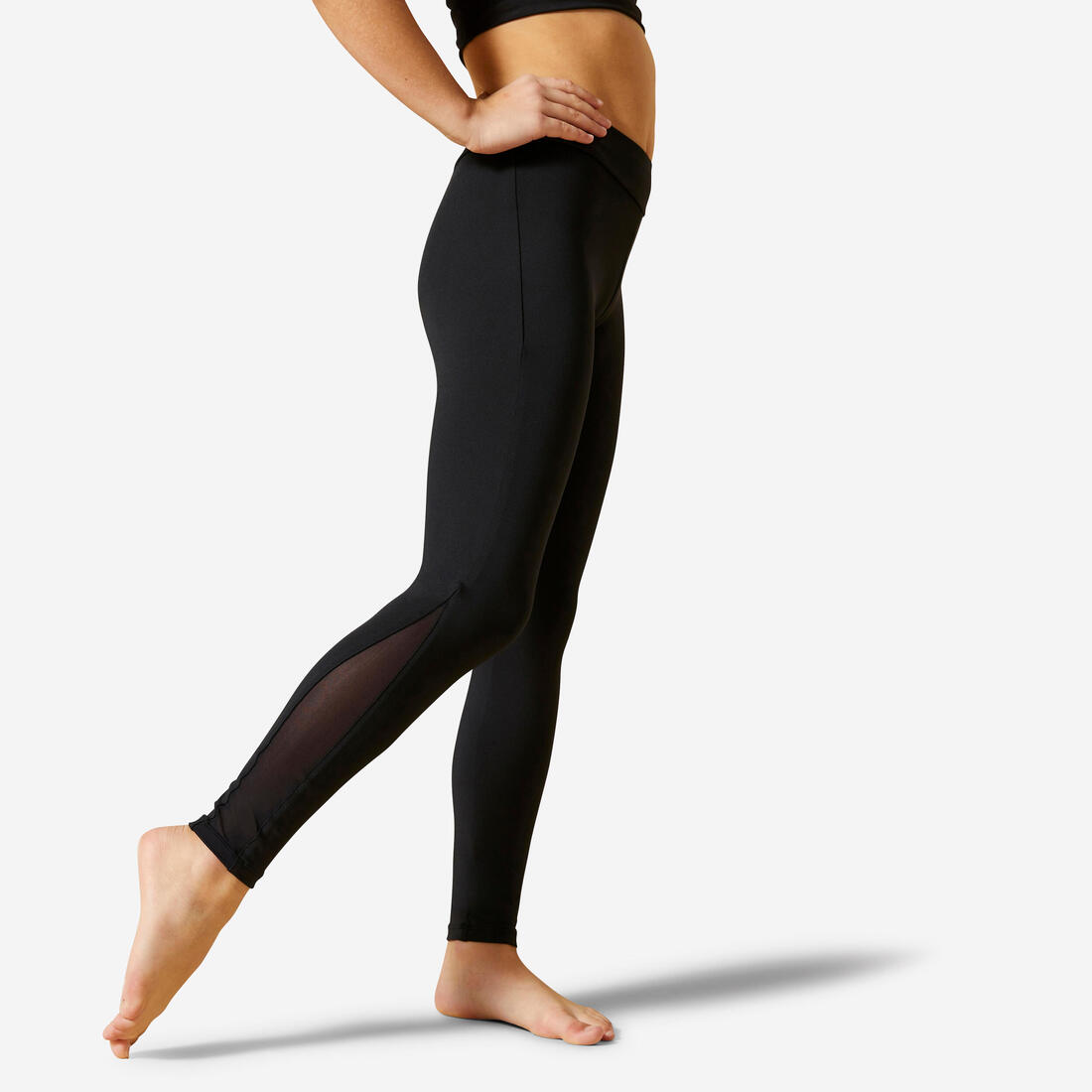 LEGGING GYM FILLE NOIR 500