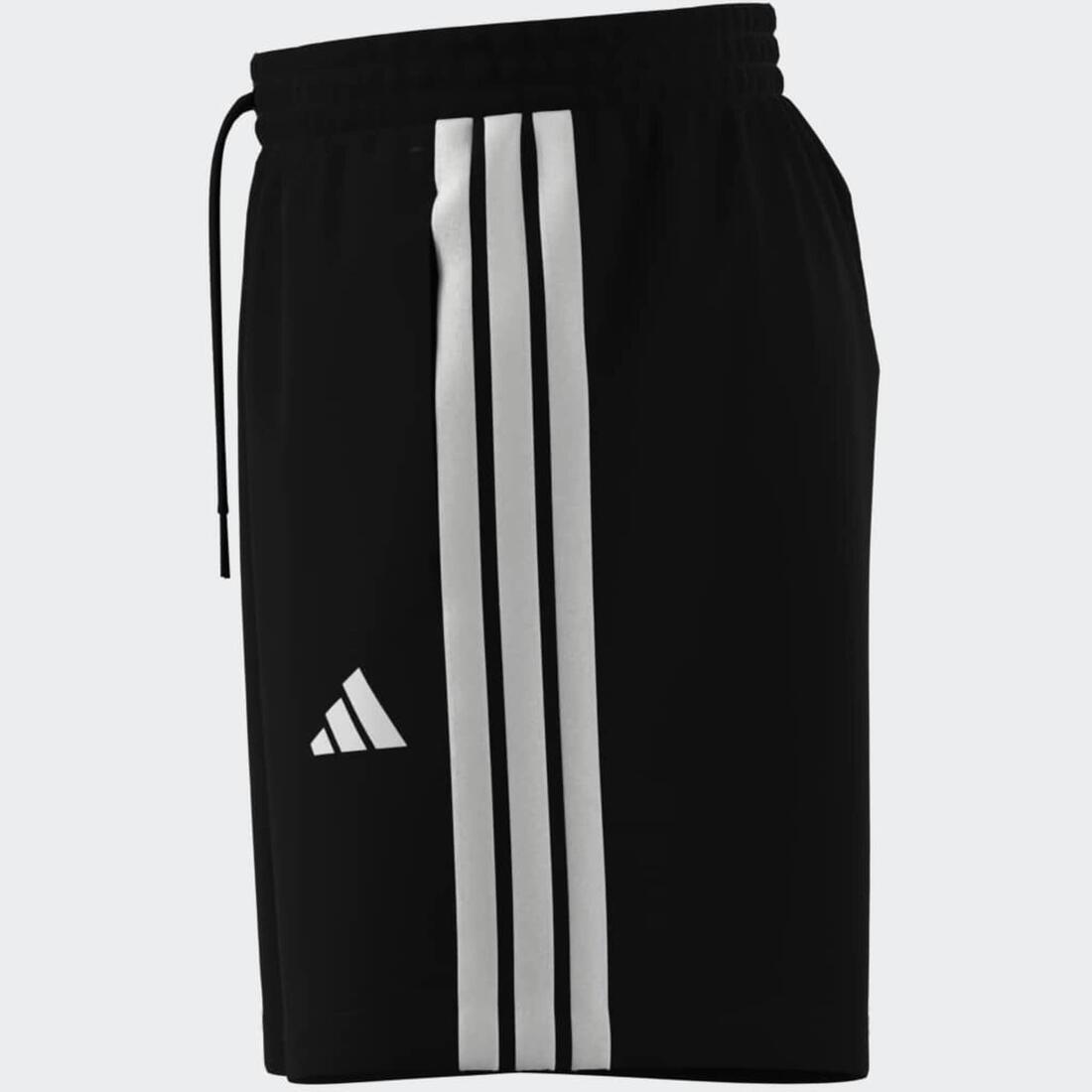 Short en coton avec poche pour homme, noir