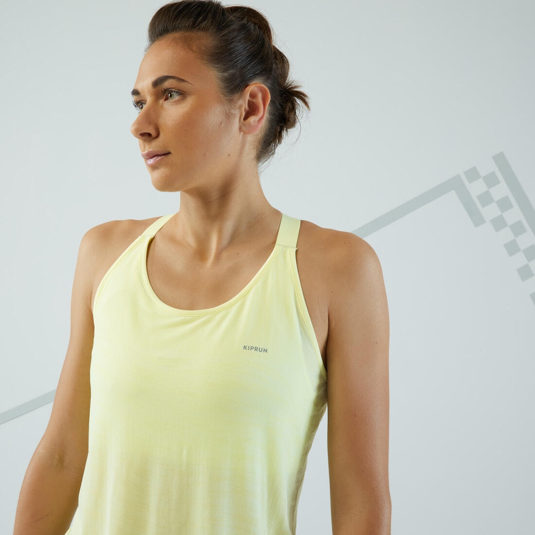 Débardeur running sans couture femme - kiprun run 500 confort lavande