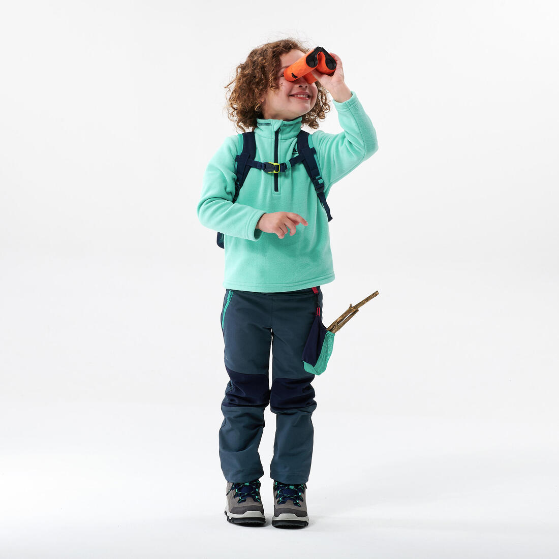 Polaire de randonnée - mh100 rose - enfant 2-6 ans
