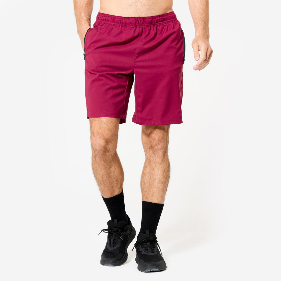 Short de fitness avec poches zippées