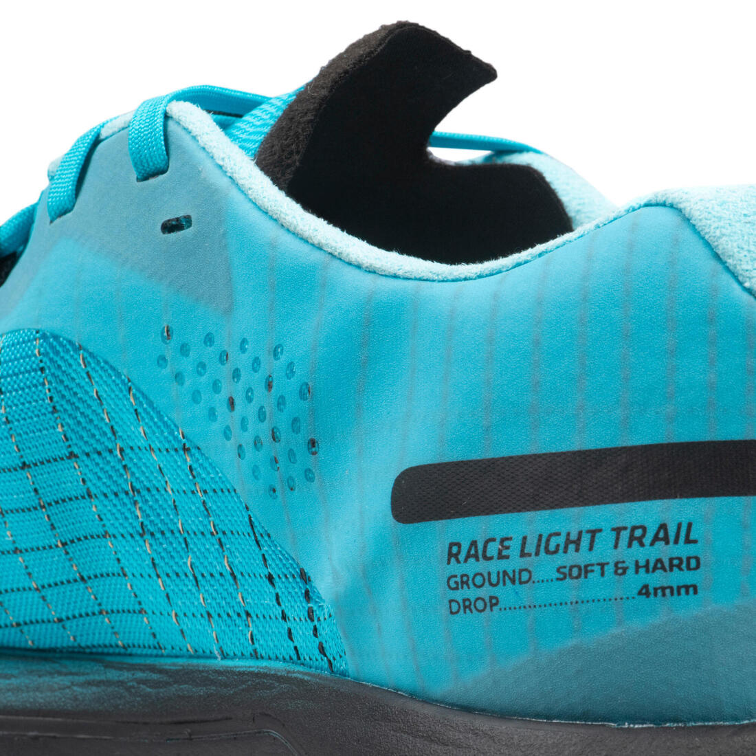 Chaussures de trail running pour homme race light bleu ciel et noir