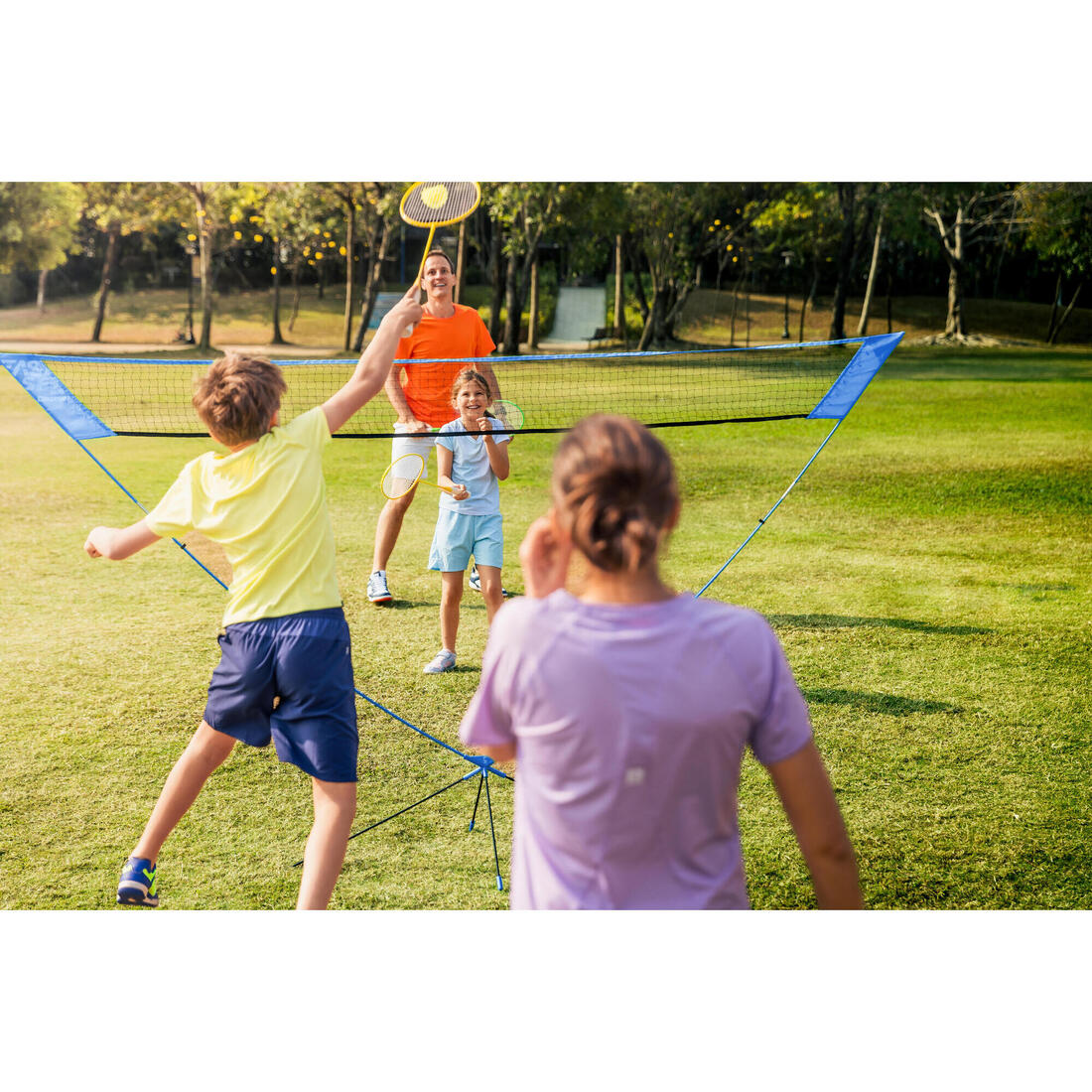 Filet de Badminton Portable Easy Net Discover V2 - Bleu Pacifique