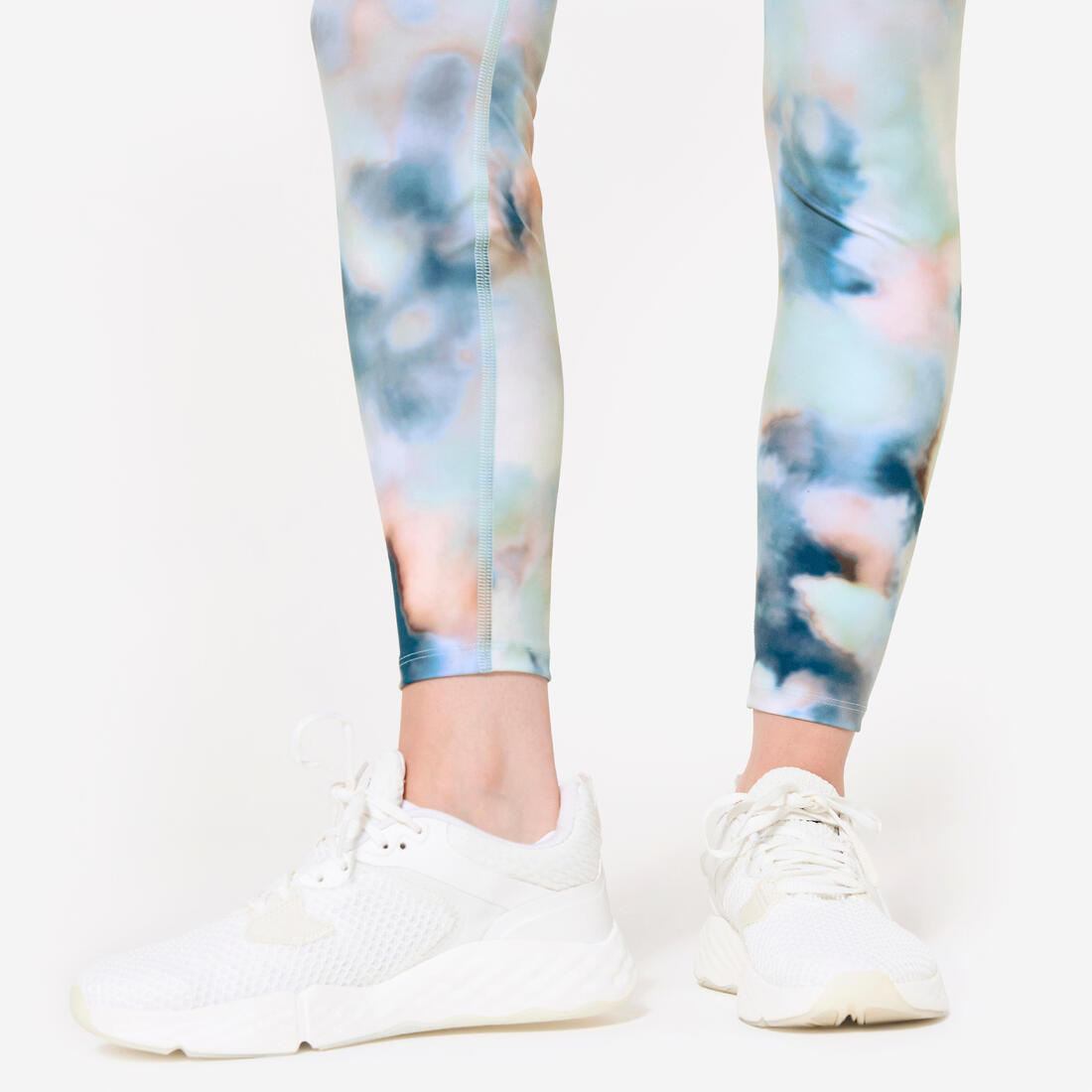 Legging taille haute Fitness Cardio Femme, Imprimé