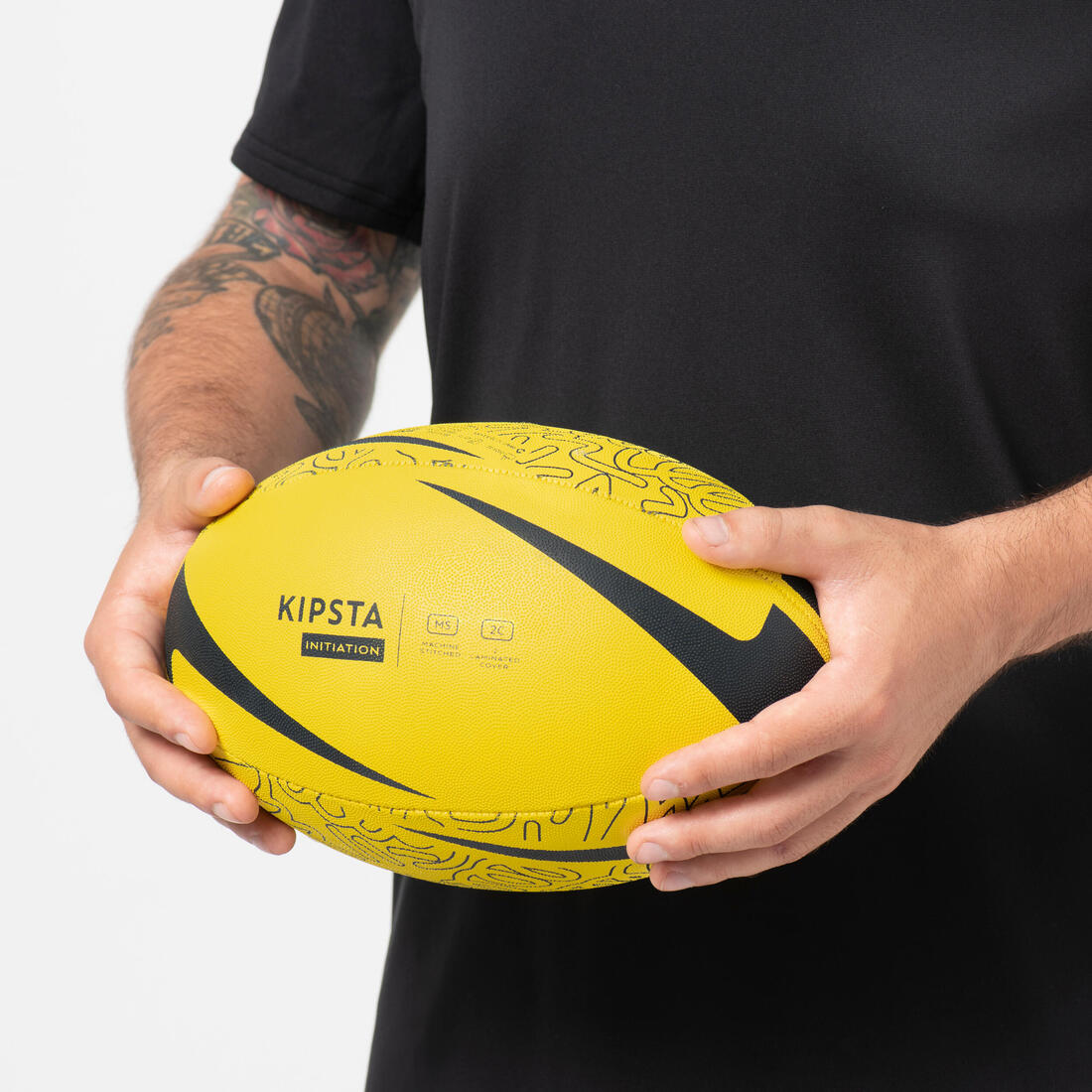 Ballon de rugby enfant - R100 initiation light taille 3 jaune