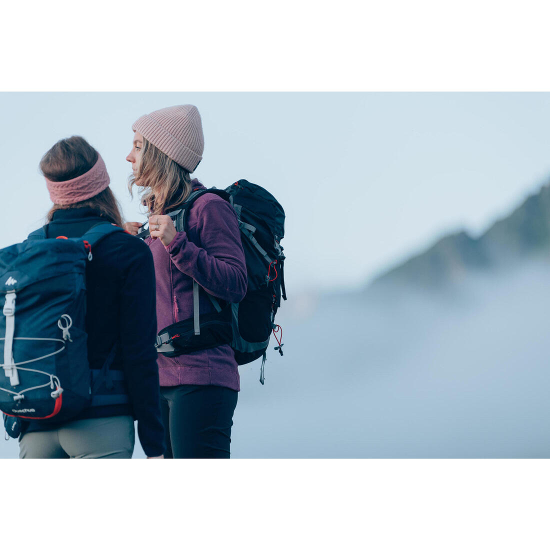 Polaire de randonnée montagne femme, MH100 full zip