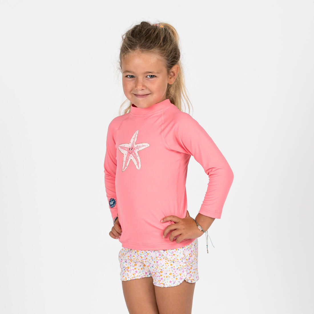 T-shirt anti uv bébé manches longues imprimé savane