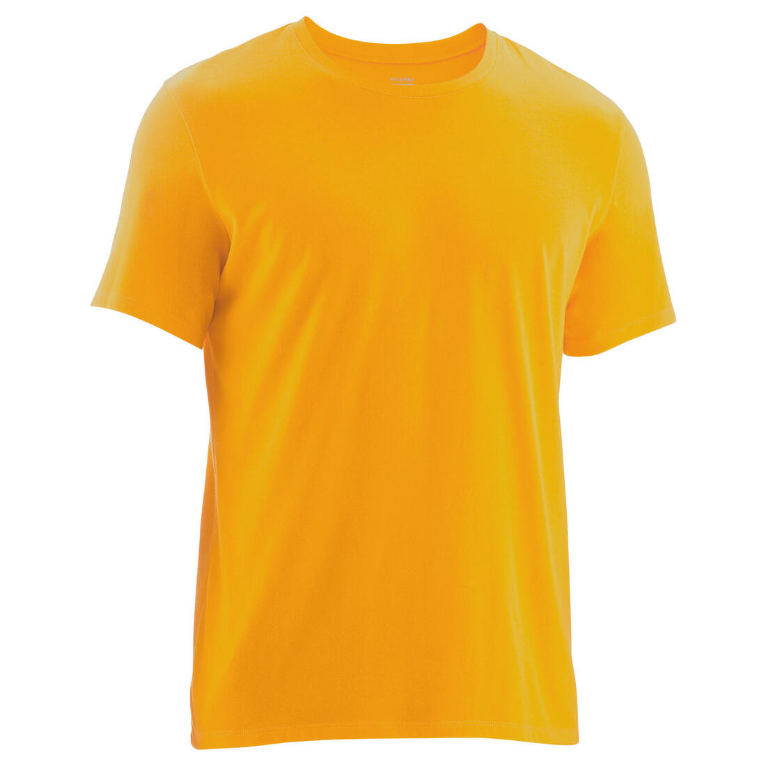 T-shirt fitness manches courtes coton extensible col rond homme rouge grenat