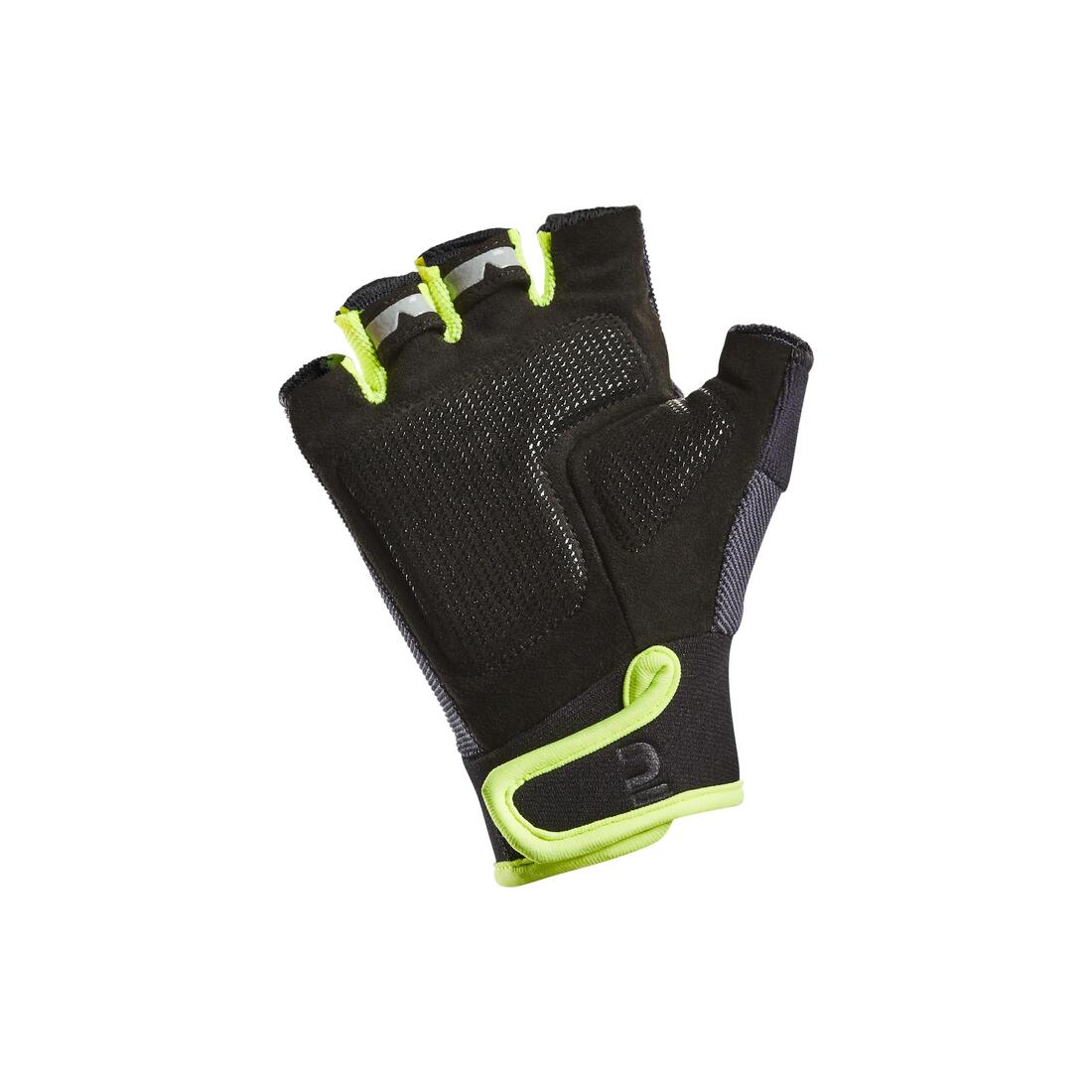 Gants velo enfant 500 noir 8-12 ans