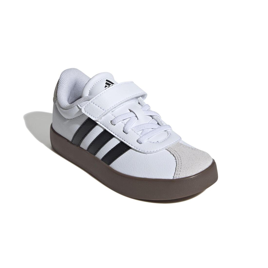 CHAUSSURES VL COURT ADIDAS ENFANT BLANC NOIR GRIS