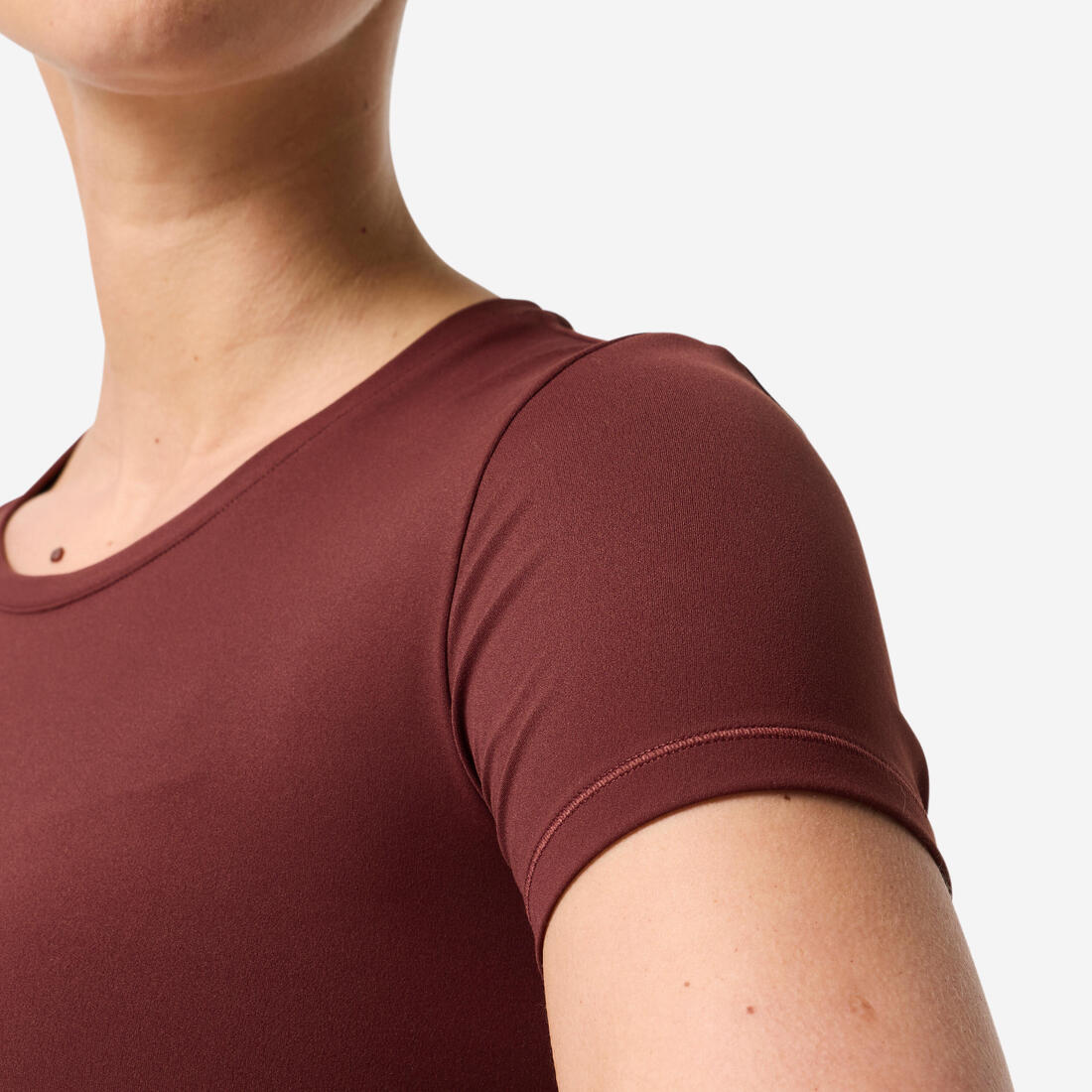 T-shirt de yoga et Pilates extensible et doux femme, Breathe