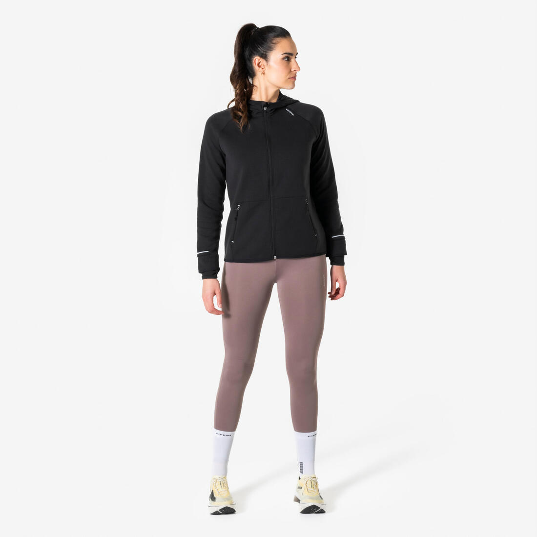 Veste chaude de running Femme, KIPRUN Run 500 Warm