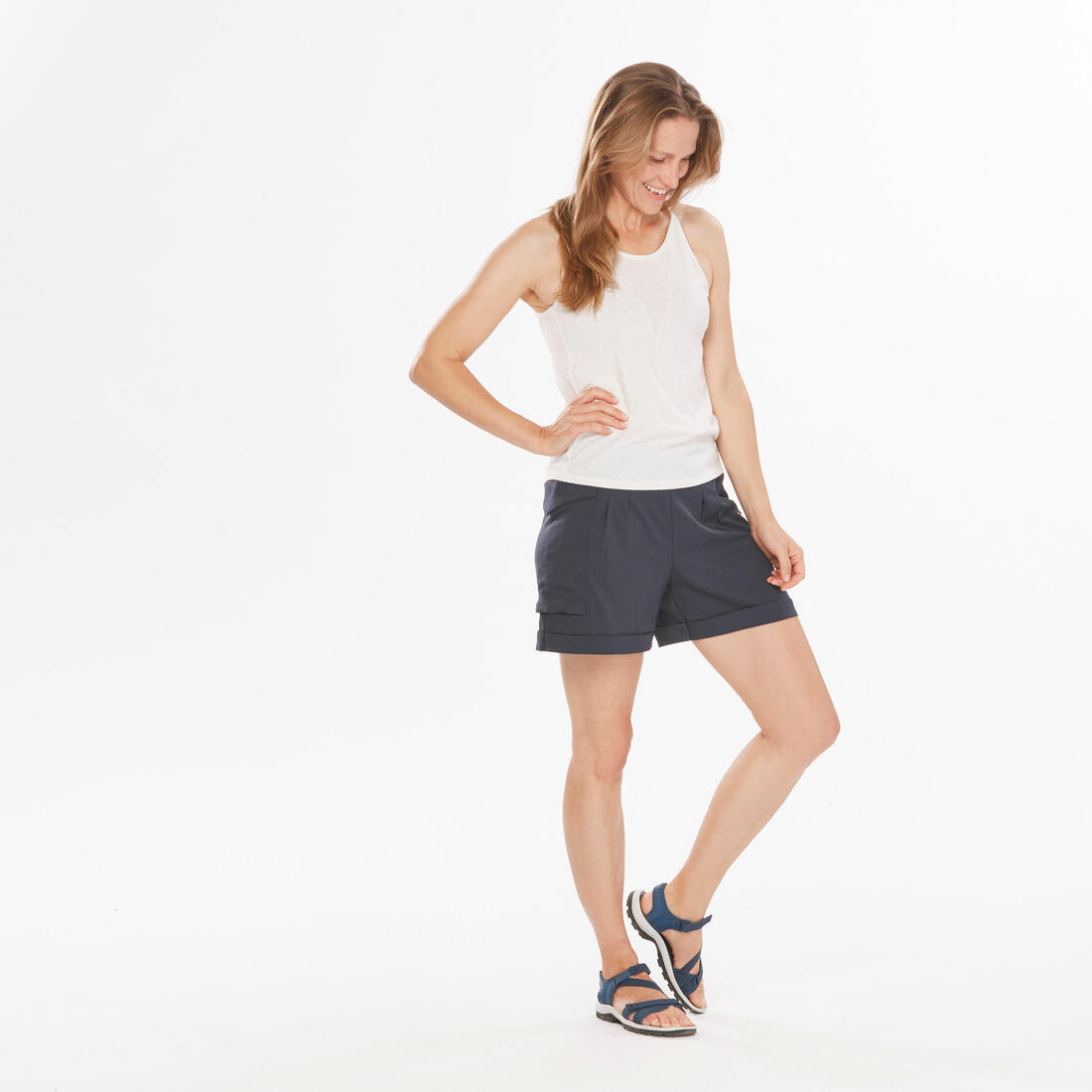 Short de randonnée femme, NH500 Regular