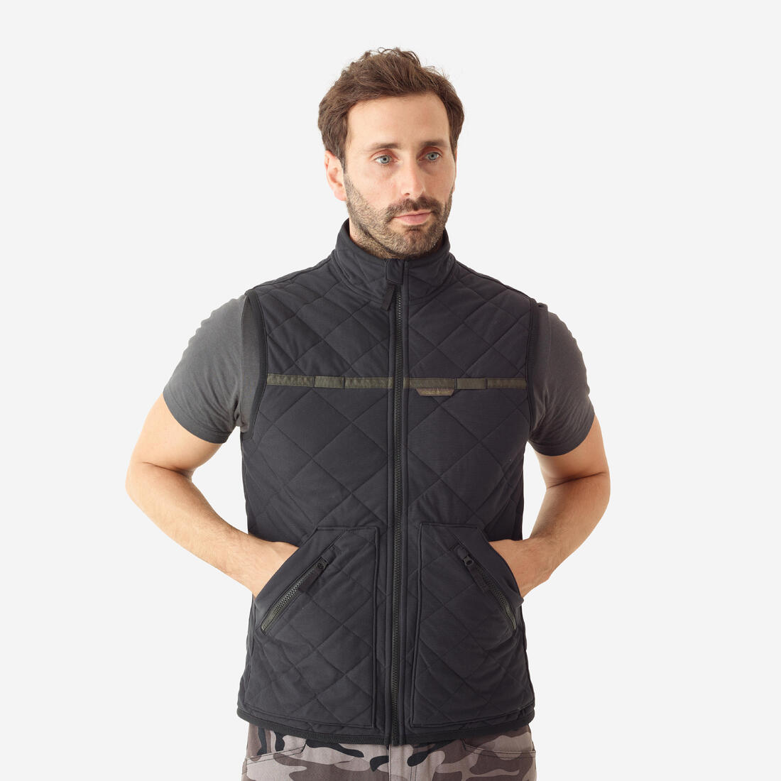 Gilet chasse matelassé silencieux 500.