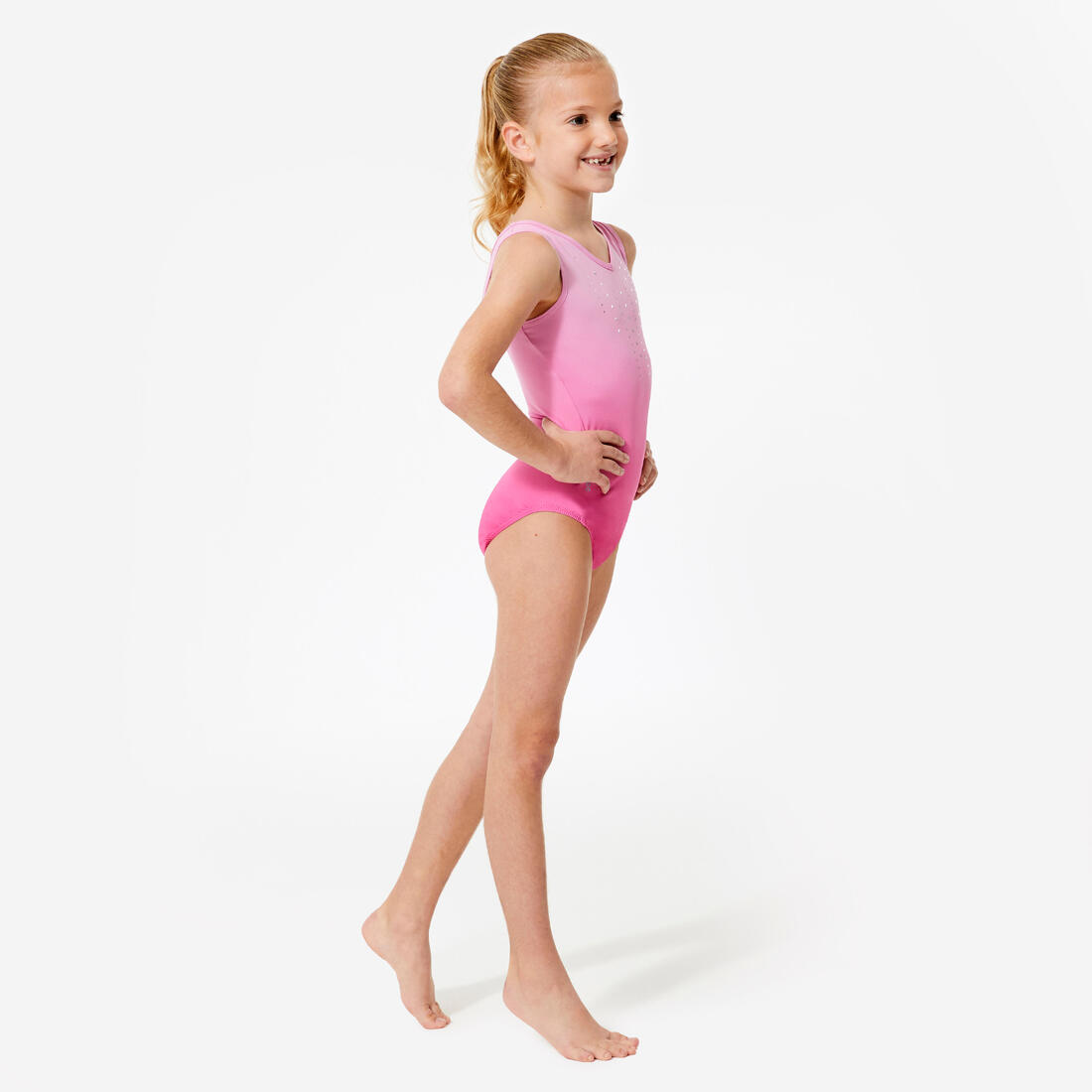 Justaucorps de gymnastique sans manches fille