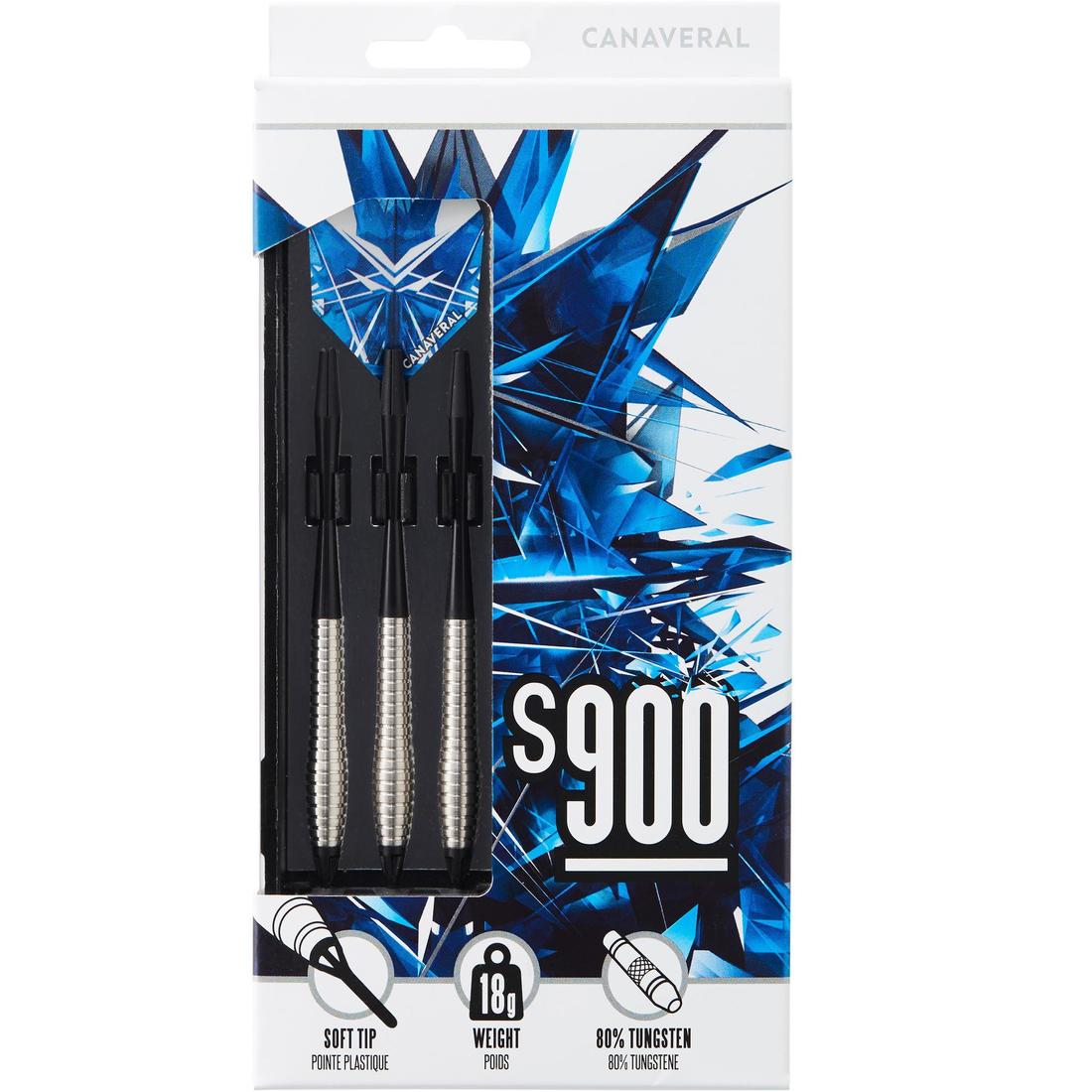 3 FLECHETTES POINTES PLASTIQUE S900
