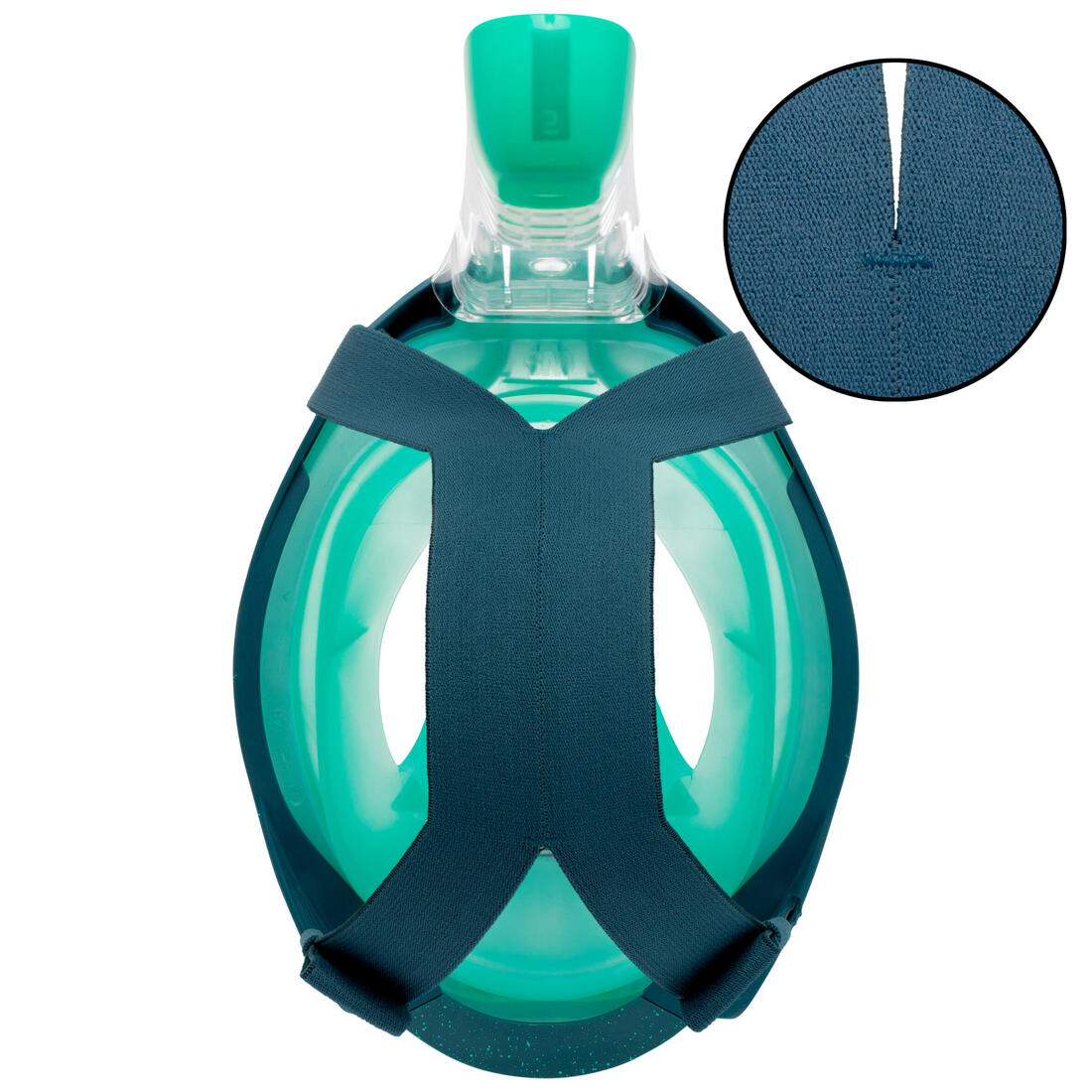 Masque snorkeling surface easybreath + avec valve acoustique > 10 ans - jungl