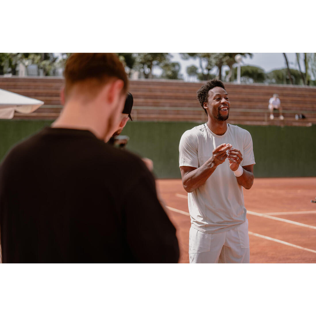 T-shirt tennis manches courtes homme - Artengo DRY Gaël Monfils