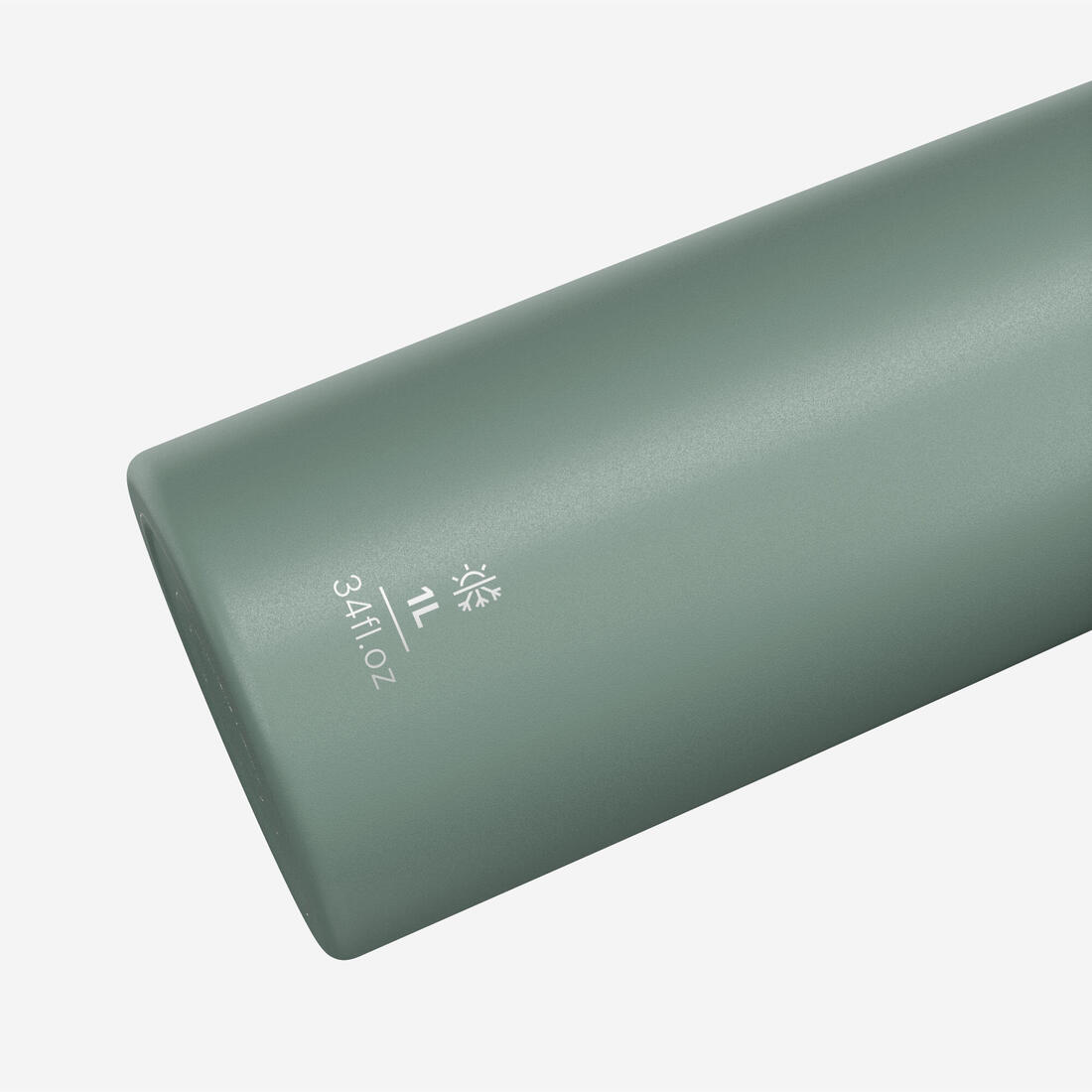 Bouteille isotherme inox 1L avec gobelet pour la randonnée