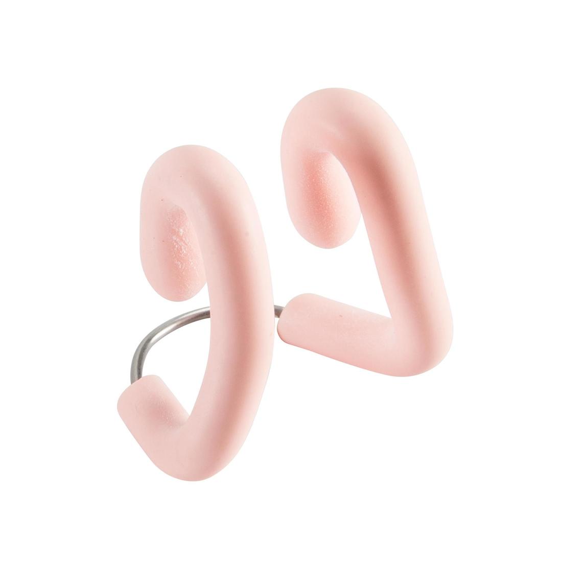Pince nez de natation inox-latex réglable rose pastel