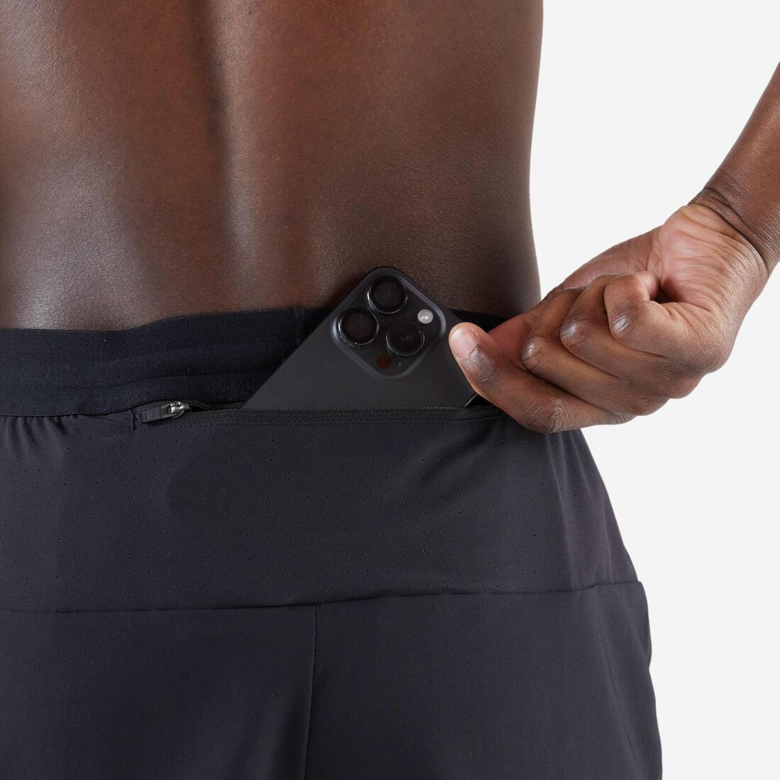 Short de running homme - kiprun run 500 dry