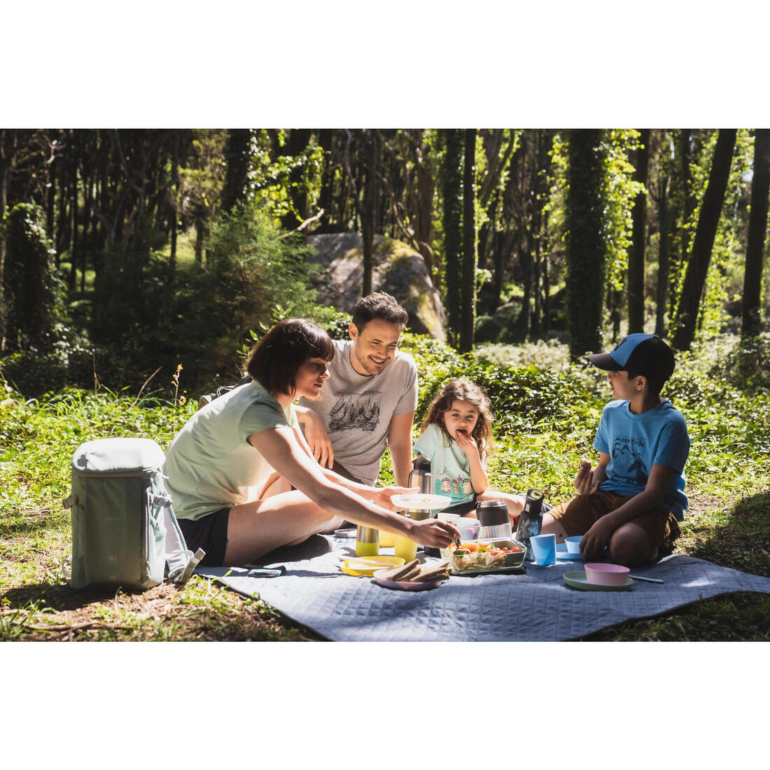 Plaid couverture confort pour pique nique et camping - 170 x 140 cm