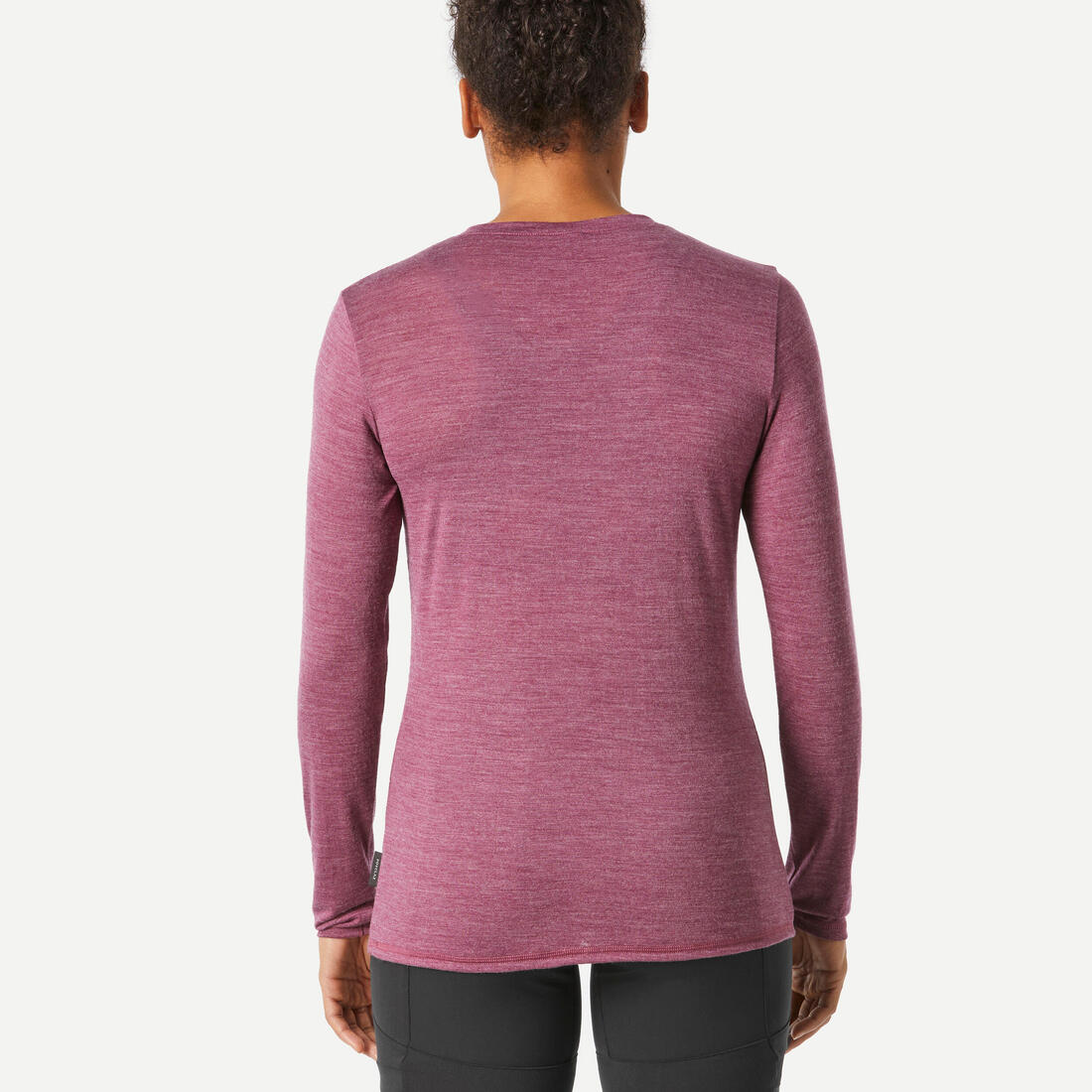 T-shirt laine mérinos de trek & voyage - femme - travel 500