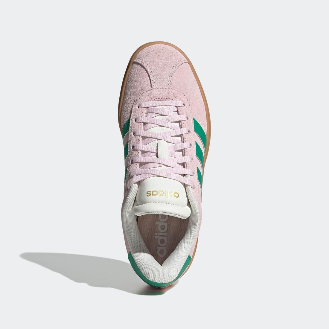 Baskets femme, vl court bold, blanc cassé et bleu gomme